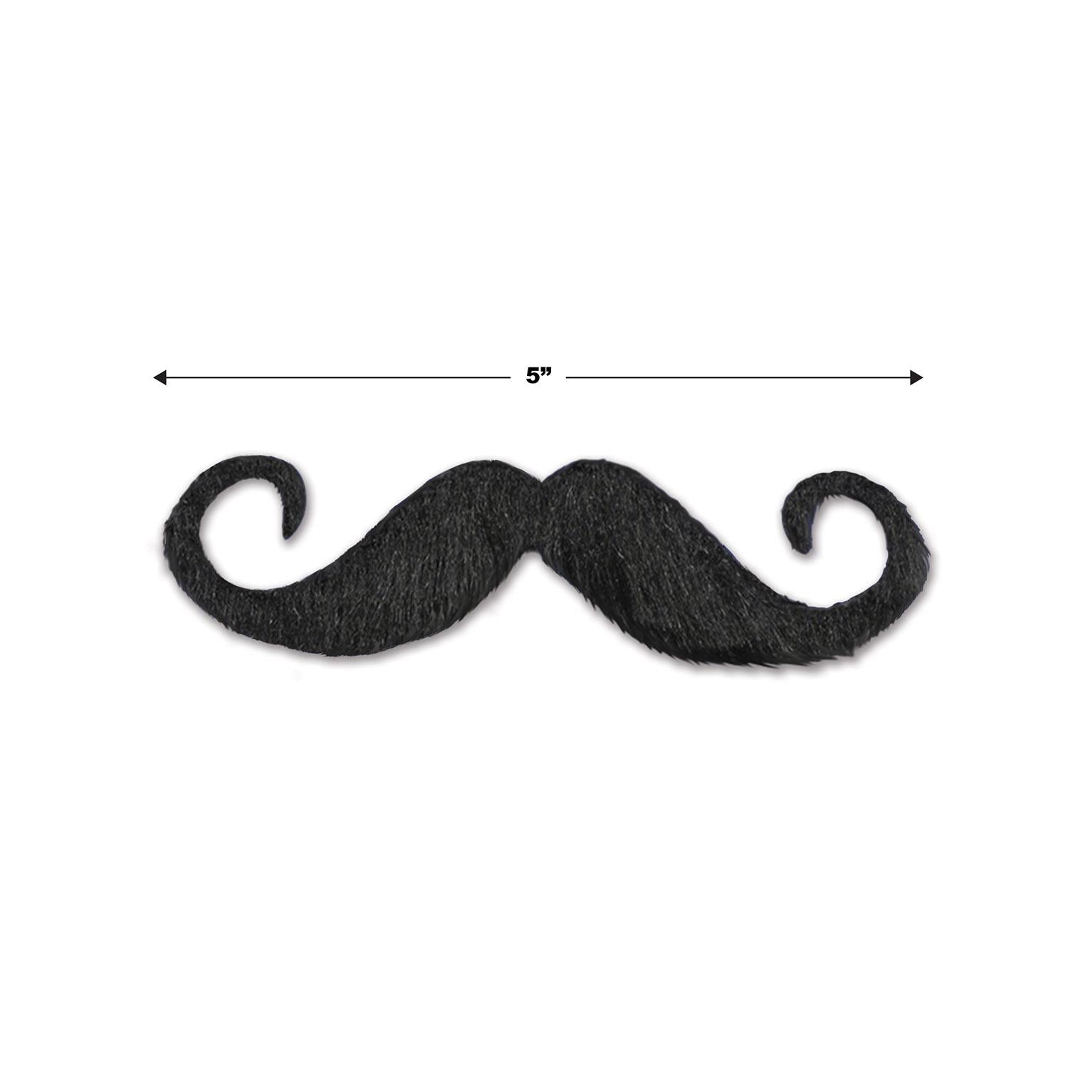 12 Pack Beistle Handlebar Mustache Costume Accessories - Fake Mustaches for Halloween, Cosplay, and Themed Parties - Perfect for Dress-Up and Fun Events
