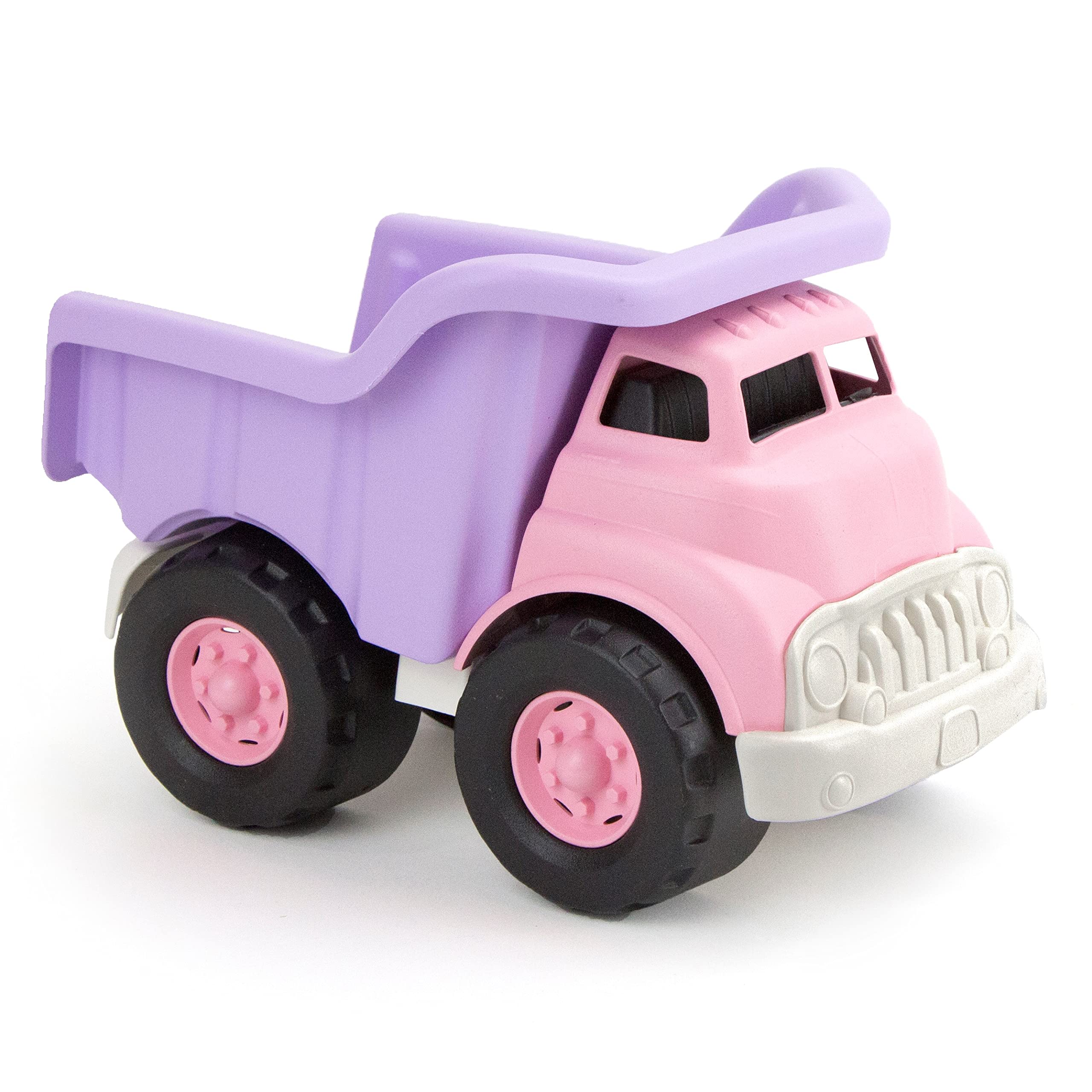 Green Toys Pink Dump Truck & Scooper - Eco-Friendly Plastic Construction Toy for Kids | Sandbox, Beach & Outdoor Play | STEM Learning Gift for Toddlers & Preschoolers