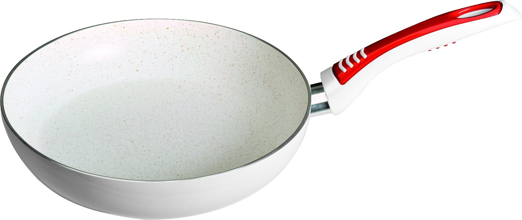 Bialetti Himalaya Silver Nonstick Frying Pan 28cm - Durable & Scratch-Resistant Cookware for Home Kitchen, Perfect for Sautéing, Frying & Cooking Eggs