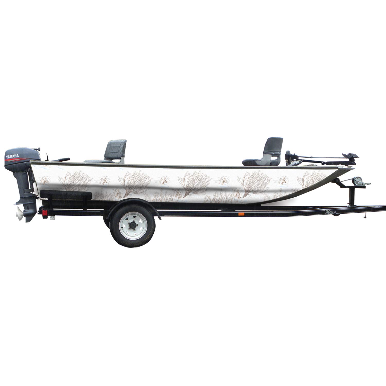 Mossy Oak Winter Brush Camo Boat Wrap Kit - Easy to Install Matte Vinyl Wrap (18