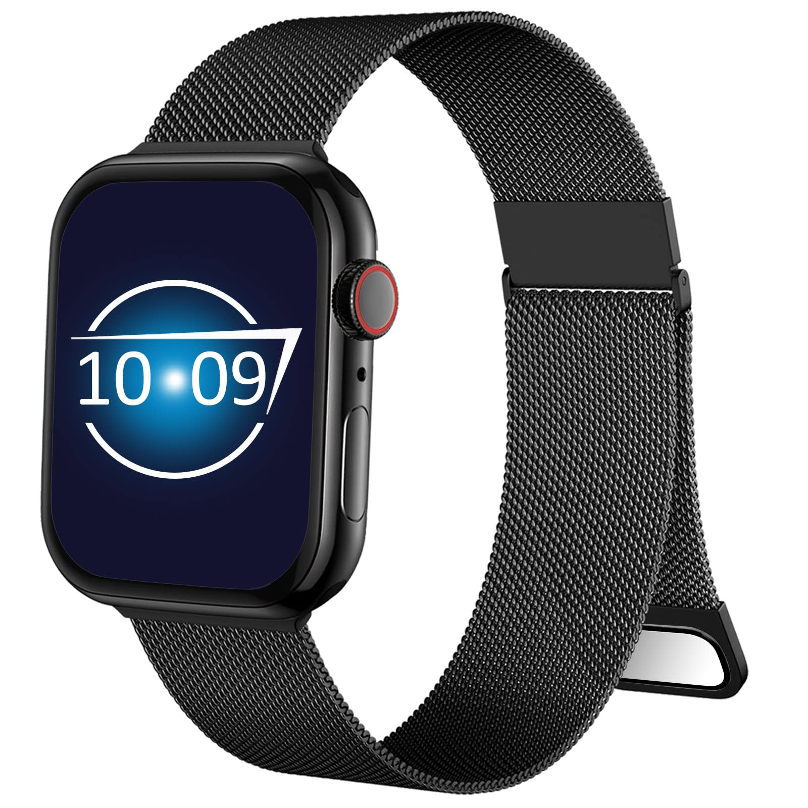 Premium Stainless Steel Apple Watch Bands for 38mm 40mm 41mm 42mm 44mm 45mm 49mm - Compatible with All Apple Watch Series 8/7/6/5/4/3/2/1/SE/Ultra - Durable Metal Replacement Bracelet for Men & Women - Perfect for Workouts, Office Wear & Everyday Fashion