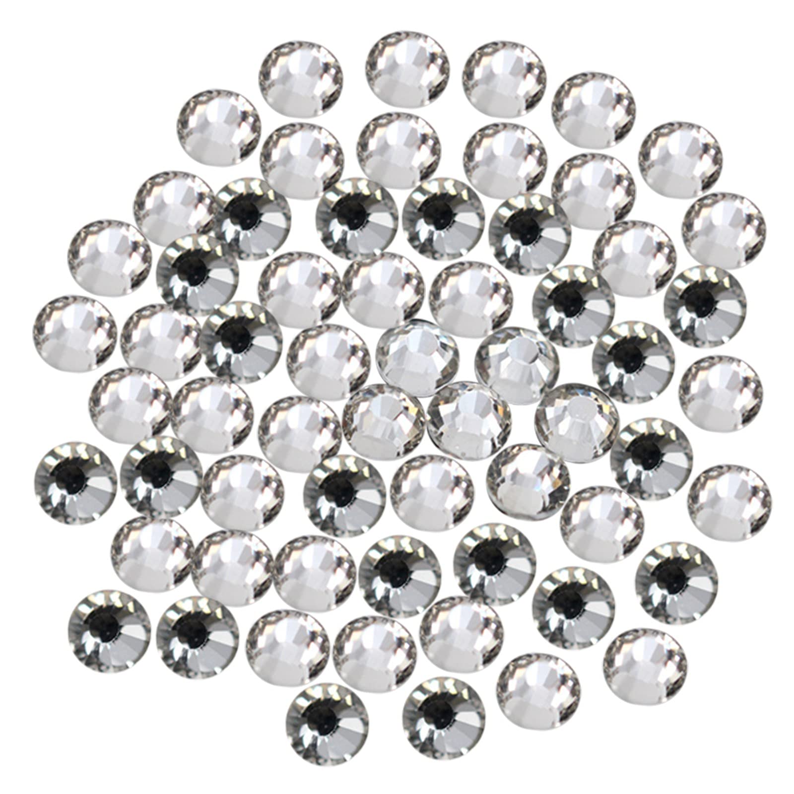 Rhinestone Crystal Coin Purse Wallet for Teen Girls - Small Clear Glass Flatback Glue Crafts Coin Pouch for Purse (White, Large) - Perfect for Parties, Gifts & Everyday Use