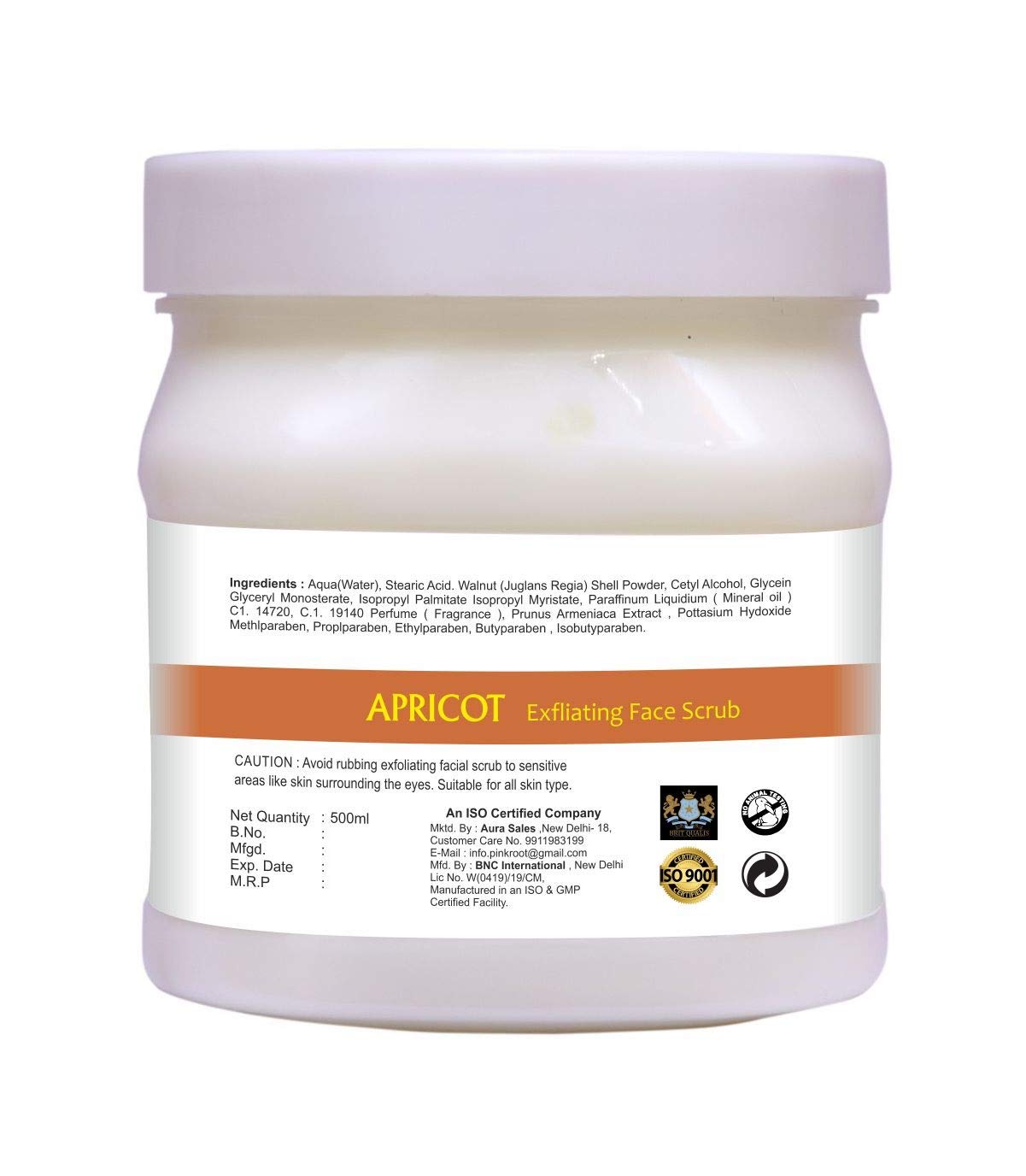 Pink Root Apricot Scrub 500g & Garlic Hair Mask 500g - Natural Exfoliating Face Scrub & Deep Conditioning Hair Treatment for Glowing Skin & Stronger Hair - Perfect for Daily Skincare & Haircare Routine