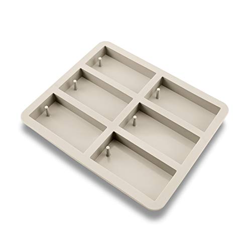 6-cavity Undetachable Rectangle Soap Molds