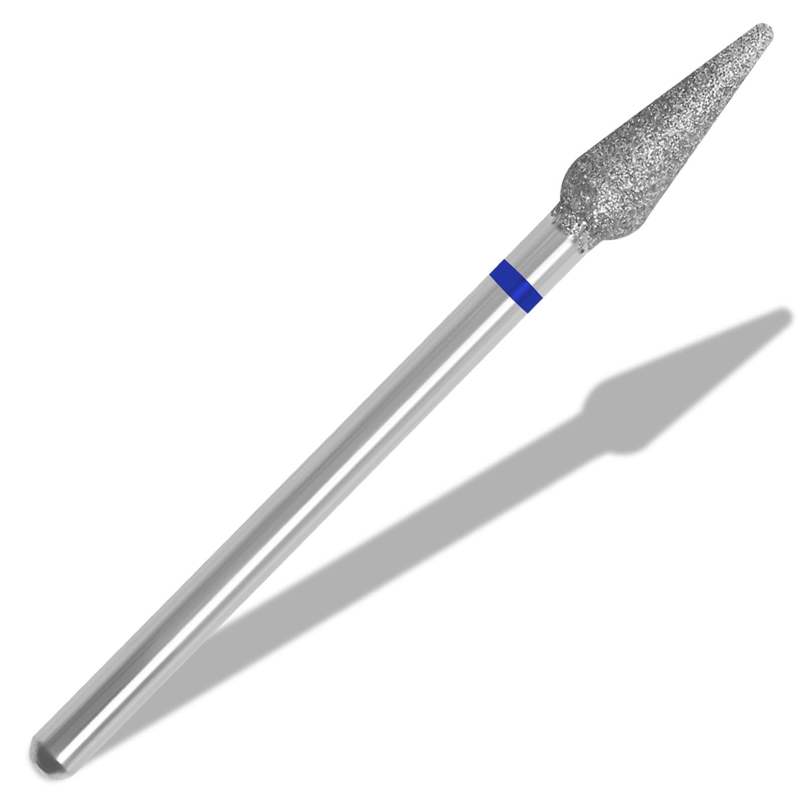 Diamond Safety Bits - Small Tapered Electric Nail Drill File & Cuticle Cleaner Tool for Acrylic Nails | Rotary Nail Drill Machine Accessory | Manicure & Pedicure Polishing (Medium Grit) | Perfect for Salon & Home Nail Care