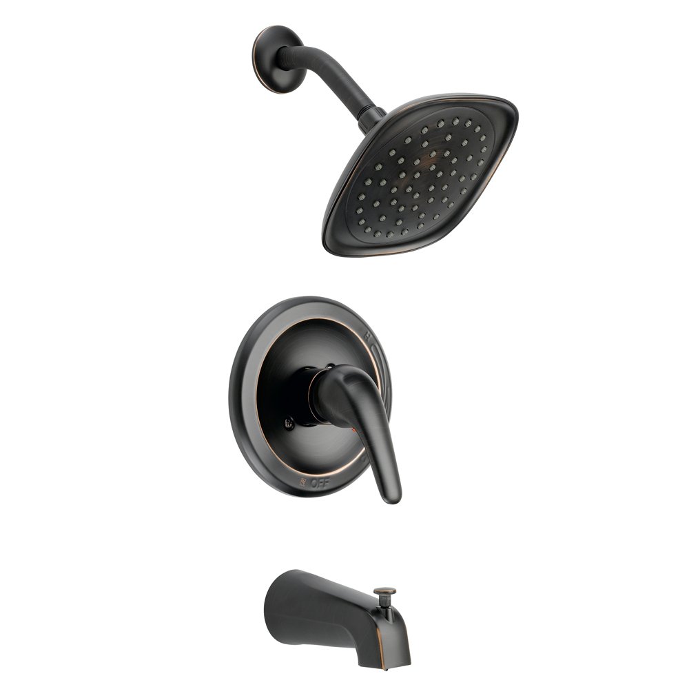 Designers Impressions 655700 Oil Rubbed Bronze Single Handle Tub and Shower Mixer Faucet - Bathroom Fixture for Modern & Traditional Homes | Perfect for Bathroom Renovations & Spa-Like Showers