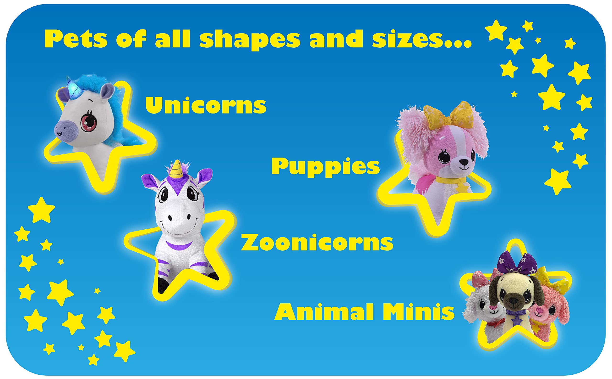 LED Stuffed Animals - Blue & Brown Cavalier Puppy for Pet Lovers | Cute Night Light