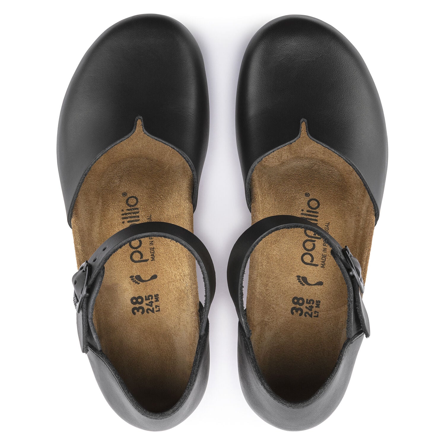 Birkenstock Mary Ring Buckle Leather Sandals for Women - Black Comfortable Adjustable Straps - Perfect for Summer, Beach, and Casual Outings