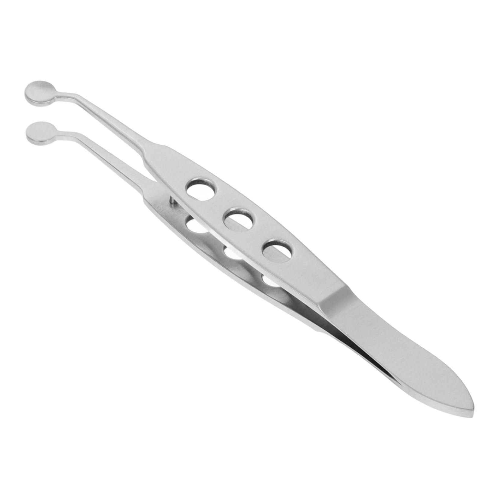 Minkissy Round Tip Gland Tweezer - Eyelid Massage & Stye Remover Tool - Professional Lash Extension & Dermaplaning Tweezers - Easy to Clean - Perfect for Eyelid Gland Massage, Stye Treatment, and Facial Care at Home or Salon
