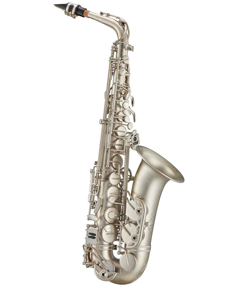 Antigua Winds PowerBell AS4248CN Alto Saxophone - Professional Brass Instrument with Classic Nickel Finish | Perfect for Jazz, Concert Band & Solo Performances