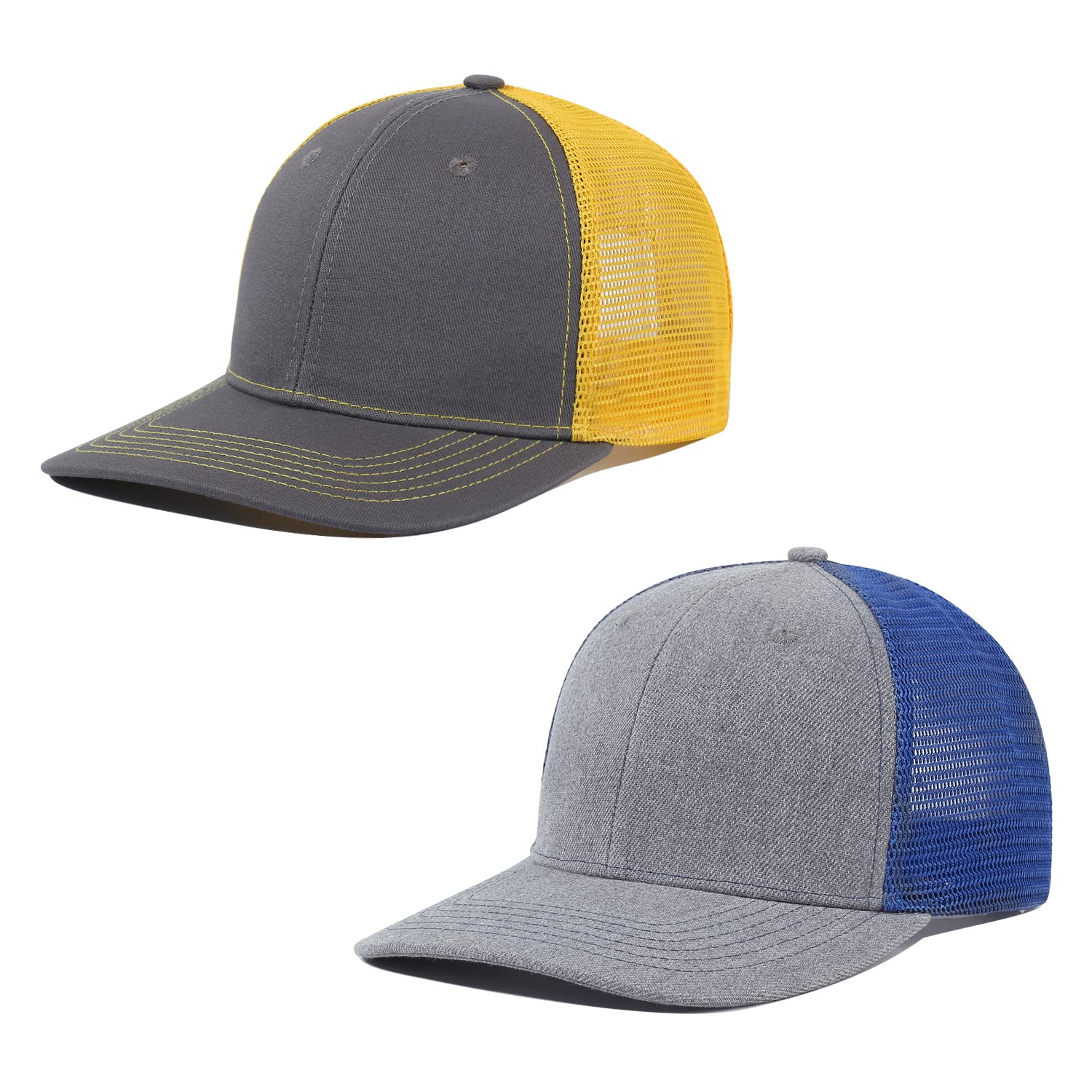 Crazy Era Unisex Trucker Hats - Blank Mesh Snapback Baseball Caps for Men & Women, Adjustable Fitted Sport Hat for Outdoor Activities, Running, Hiking, and Casual Wear