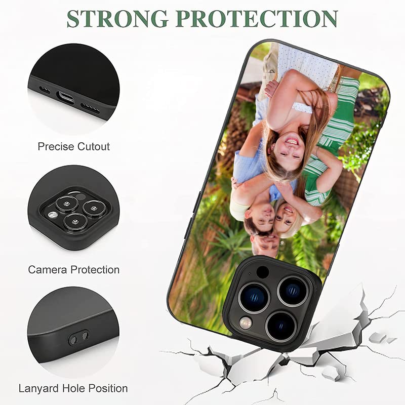 Custom Photo Personalized iPhone Case for iPhone 15/14/13/12/11/X/8/7/6/5 - Choose Your Model & Color (Black/White) - Perfect Gift for Birthdays, Anniversaries & Special Occasions