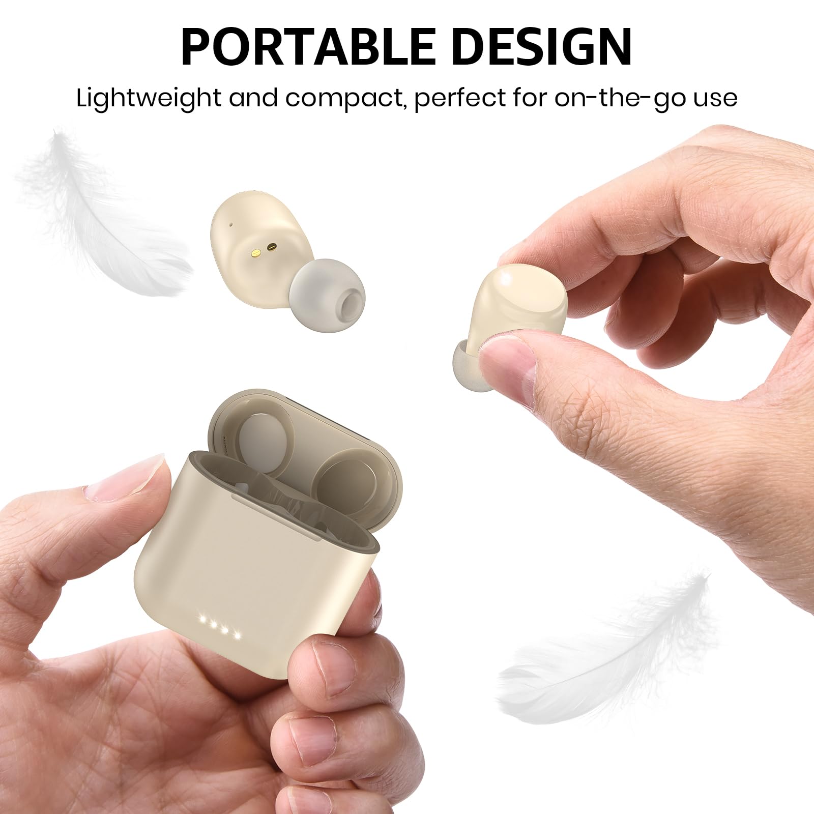 TOZO T6 Wireless Earbuds Bluetooth 5.3 Headphones - IPX8 Waterproof, 50Hrs Playtime with Wireless Charging Case, Ergonomic In-Ear Design, Customizable APP EQ - Perfect for Running, Gym Workouts & Travel