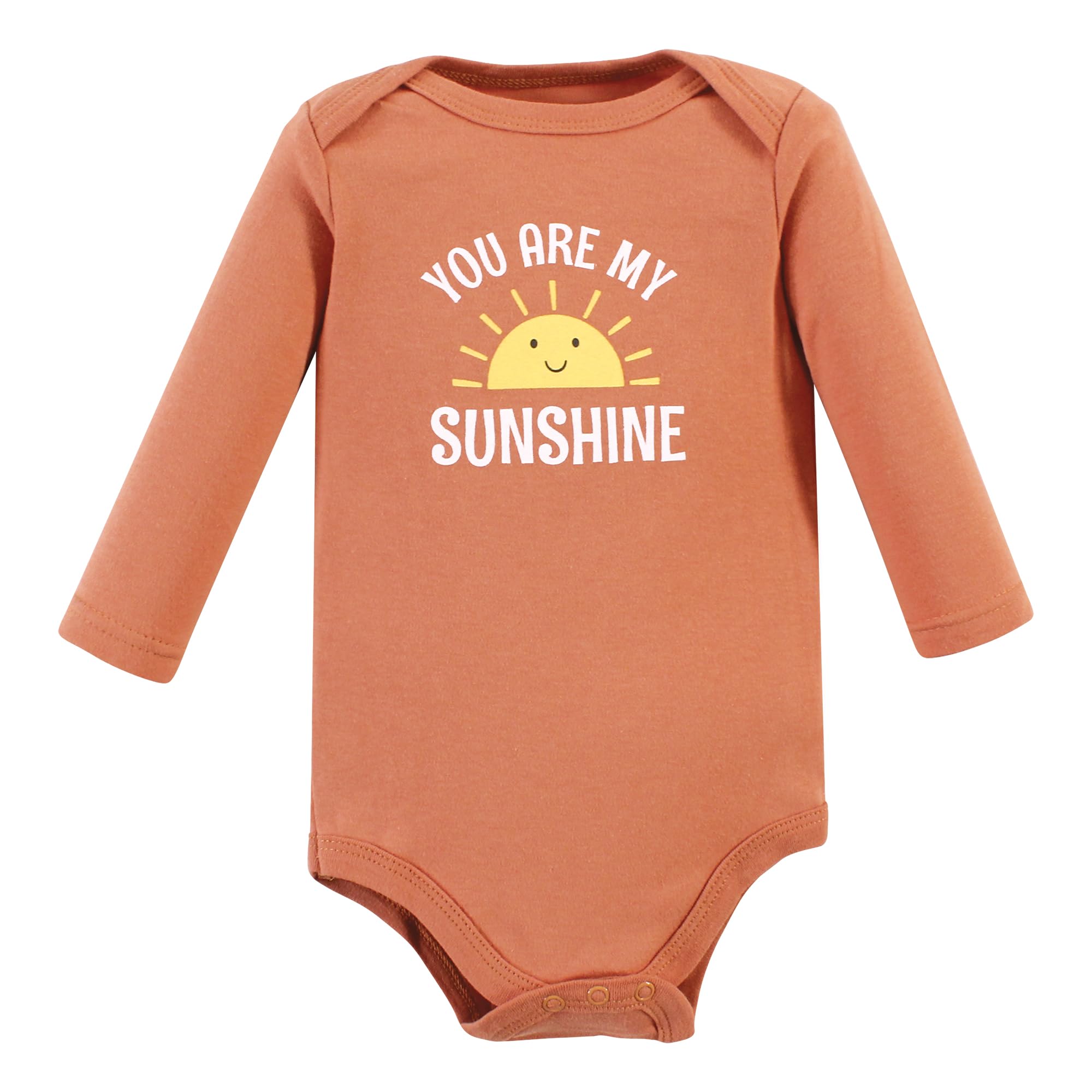 Hudson Baby Unisex Cotton Long-Sleeve Bodysuits - 5-Pack Sunshine Rainbows (18-24 Months) | Soft & Comfortable Baby Onesies for Playtime, Daycare & Everyday Wear