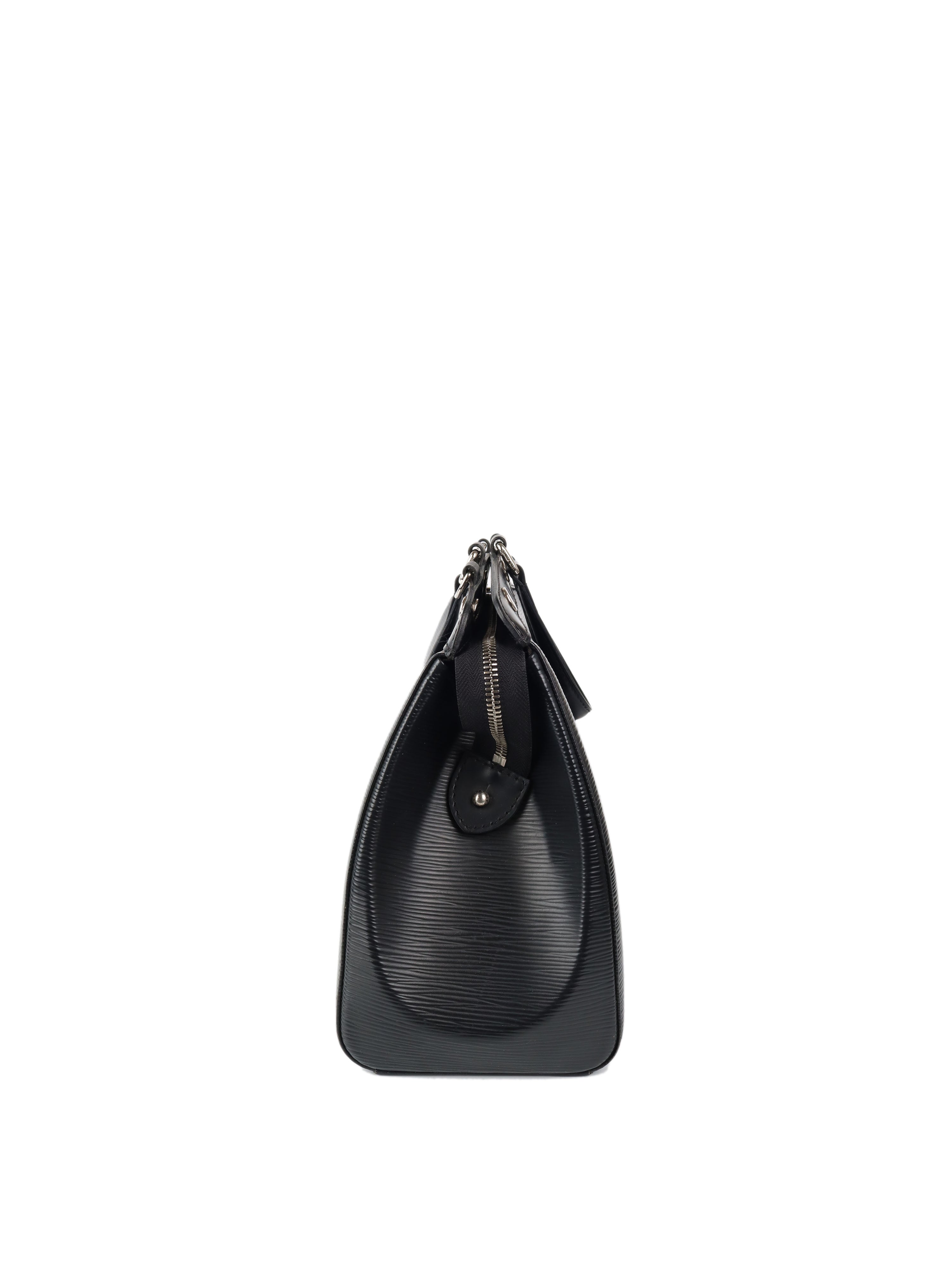 Authentic Louis Vuitton Black Epi Leather Brea MM Handbag - Luxury Tote for Women, Perfect for Work, Travel & Everyday Use