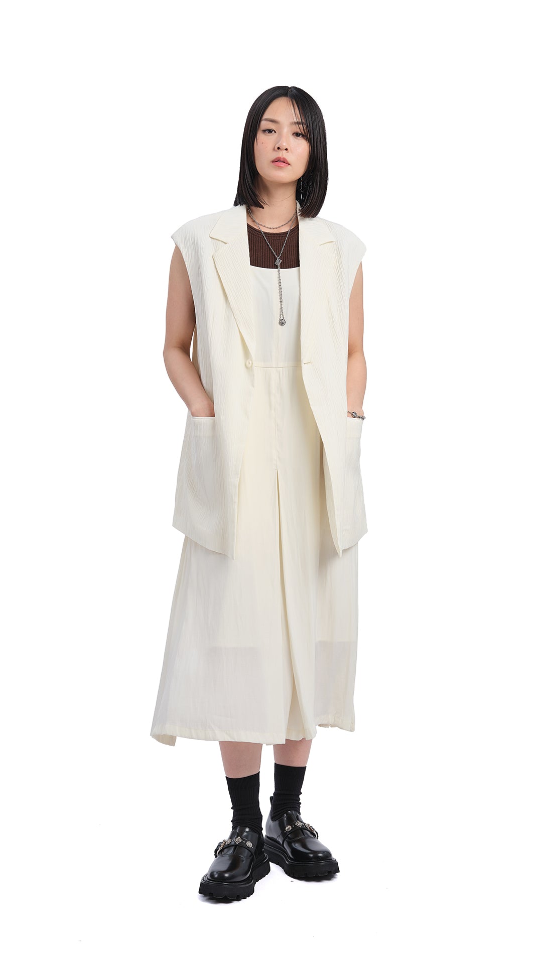 Elegant Silky Maxi Dress for Women - Flowy Long Summer Dress with V-Neck & Slit - Perfect for Beach, Party & Evening Events