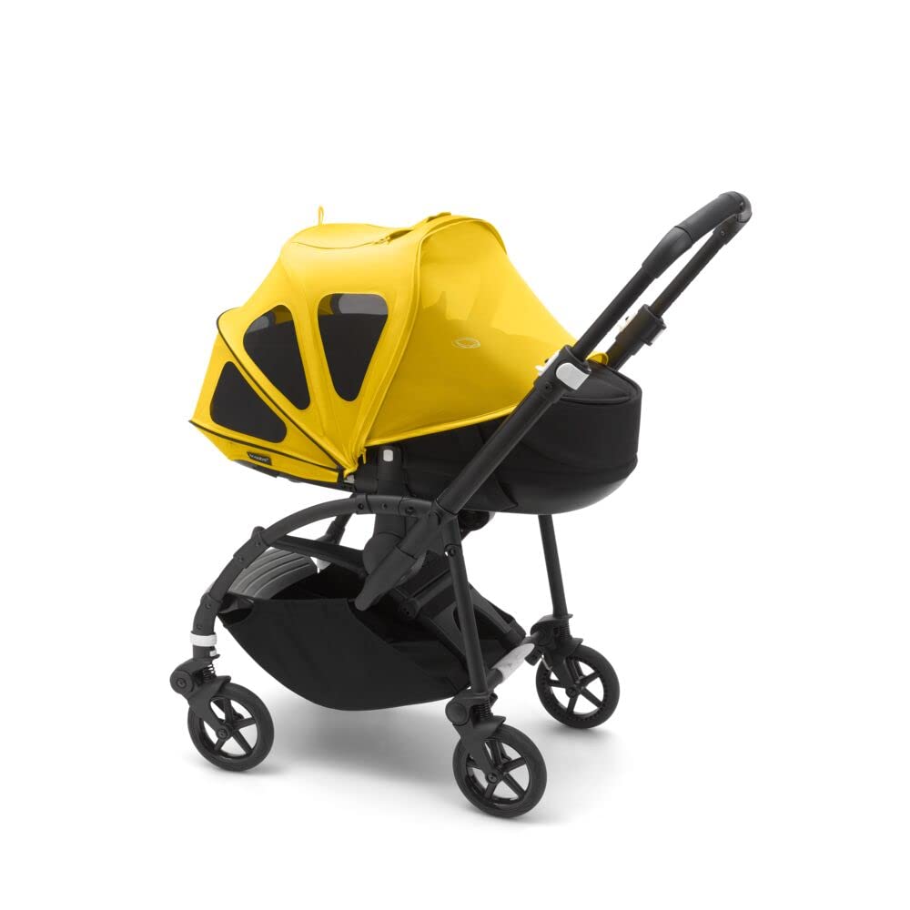Bugaboo Bee Breezy Sun Canopy Stroller Accessory - UPF 50+ Sun Protection & Ventilation Panels, Lemon Yellow - Perfect for Outdoor Walks, Beach Trips & Summer Adventures with Baby