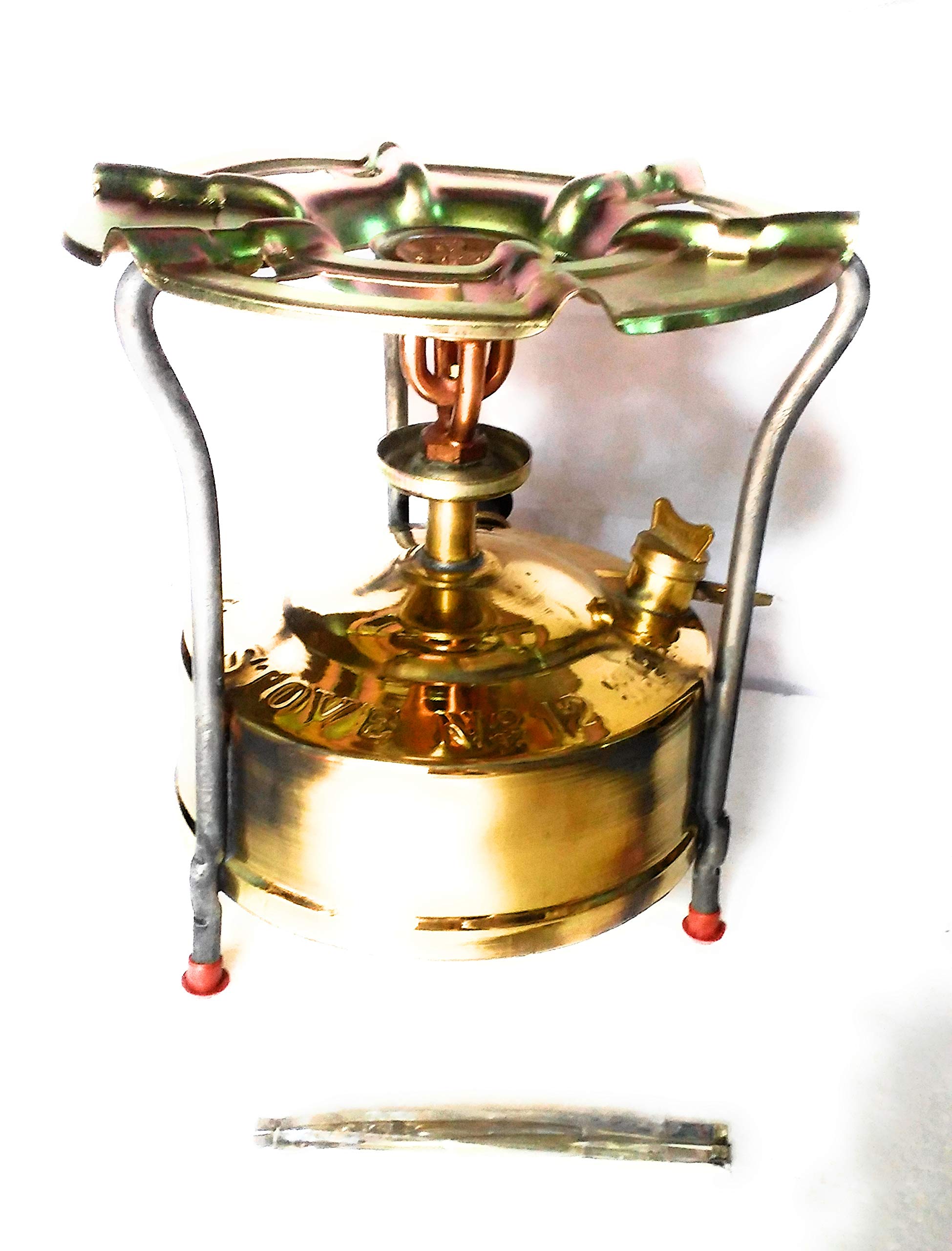 Premium Brass Camping Cooking Pressure Kerosene Stove - Gold Color for Outdoor Adventures, Backpacking & Emergency Preparedness