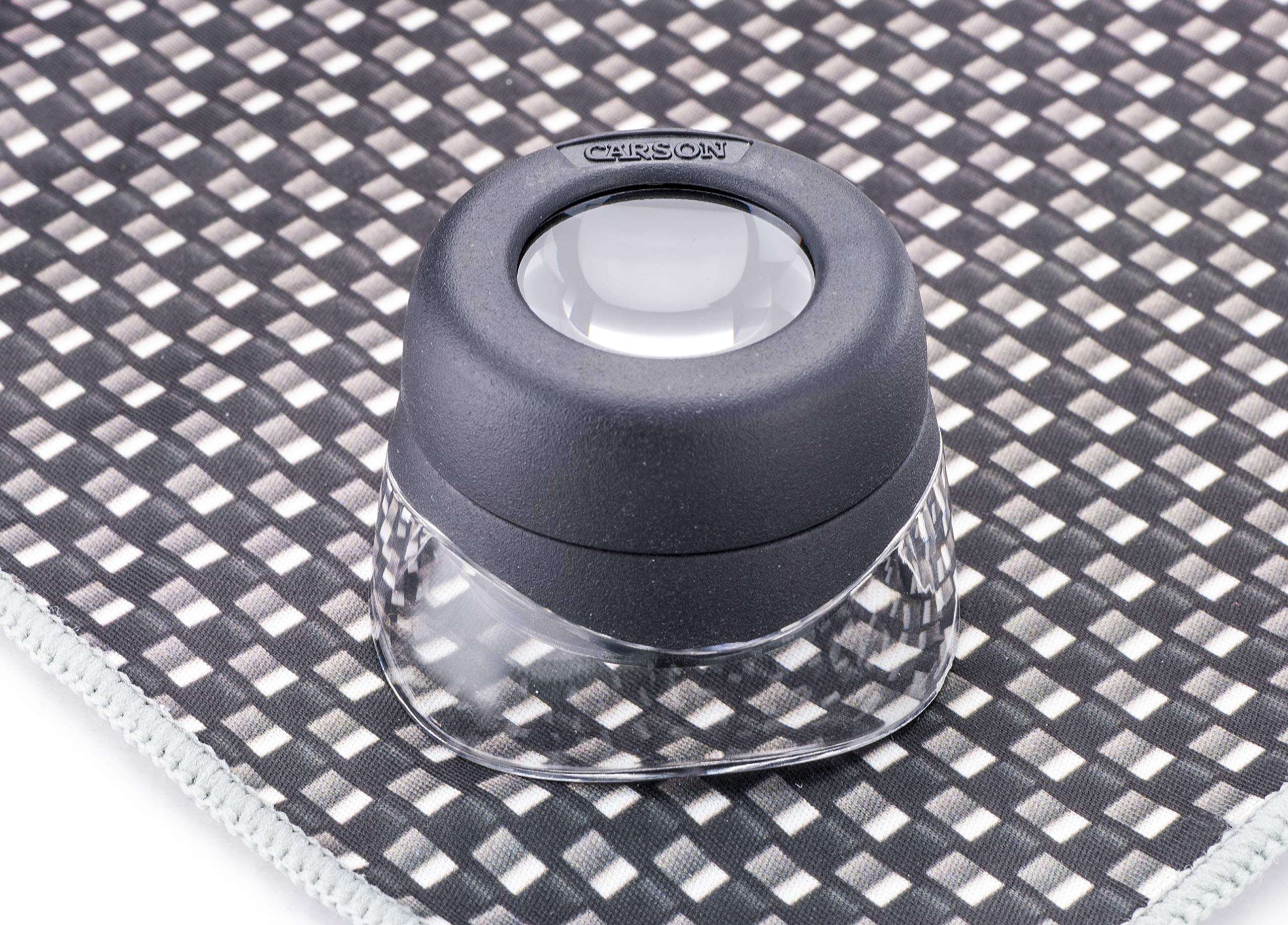 Carson VersaLoupe 10x Magnifying Glass with Stand - 1.0 Inch Jewelry Loupe for Coins, Stamps, Gems, Photography & Hobby Use - Professional Grade Magnifier Set of 10 (LH-30MU) - Perfect for Jewelers, Collectors, Watch Repair & Close-Up Photography