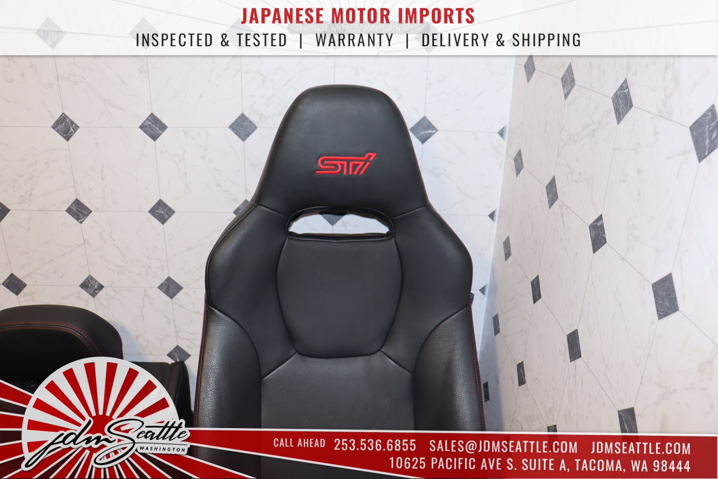 2008-2014 Subaru WRX STI OEM Version 10 Sedan Front & Rear Seat Set - Perfect for JDM Enthusiasts & Car Restoration Projects