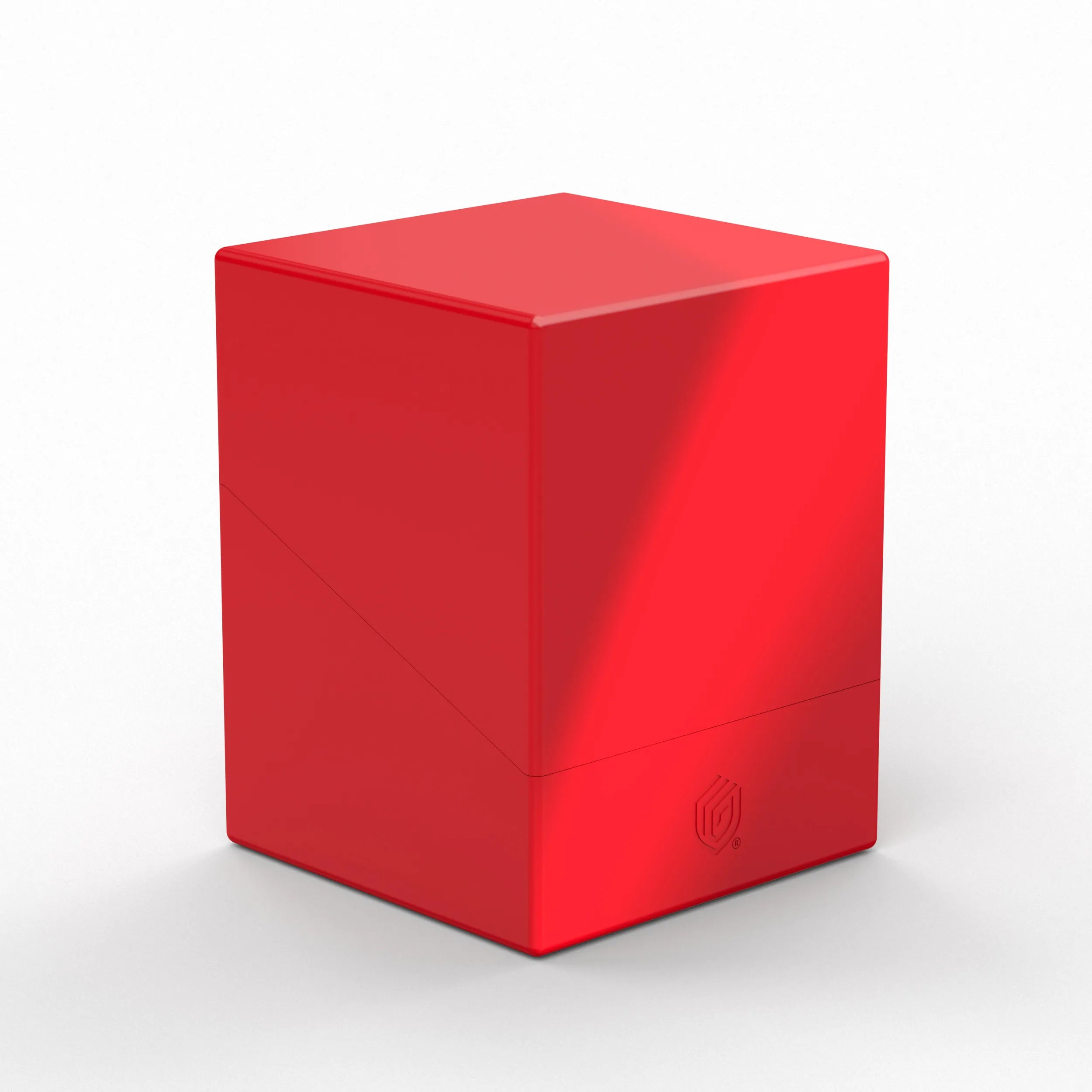 Boulder 100+ Deck Box - Solid Red Storage Case for Trading Cards | Perfect for MTG, Pokemon & Yu-Gi-Oh! Collectors - Organize & Protect Your Card Collection at Home or Tournaments