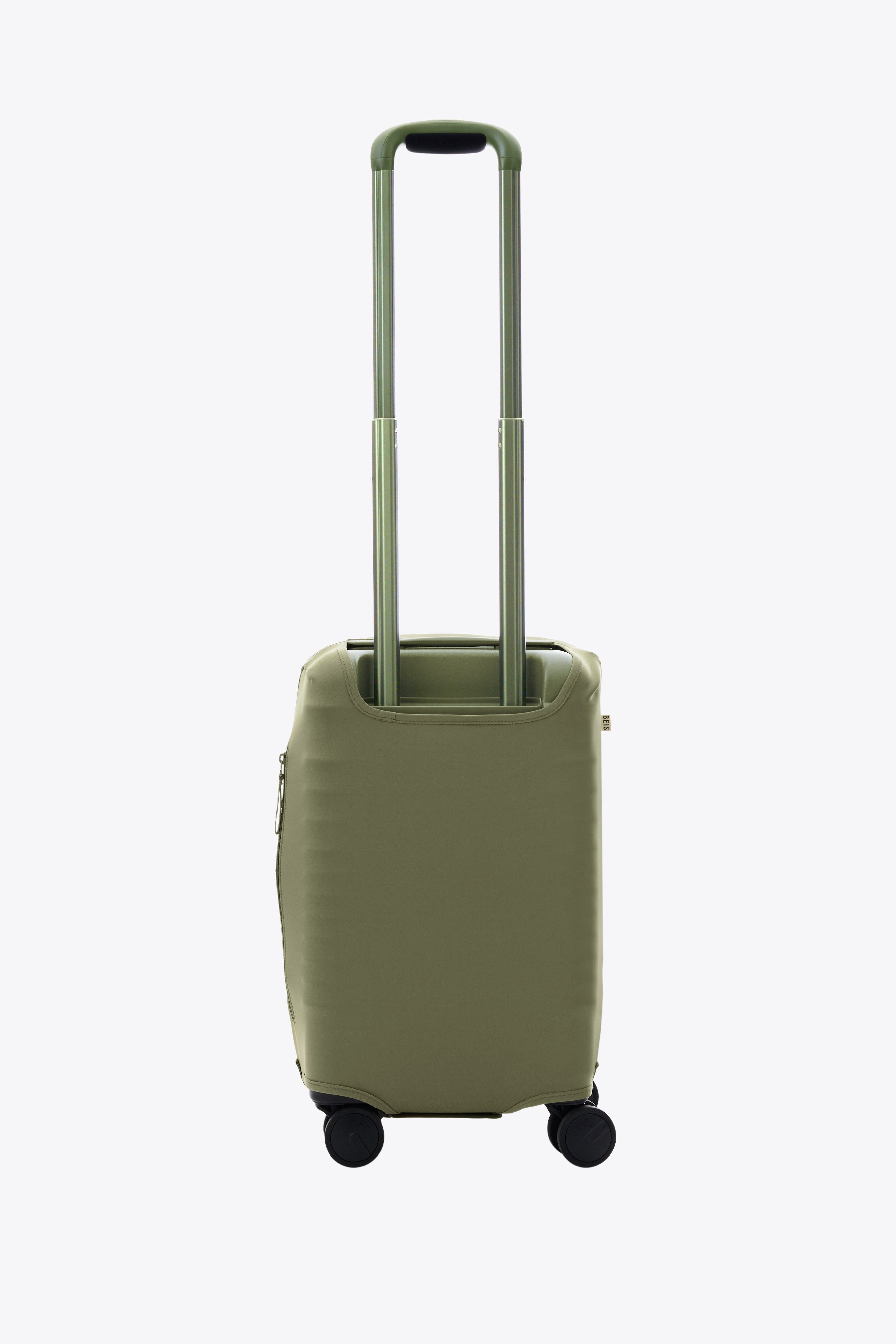 Olive Small Carry-On Luggage Cover - Waterproof & Durable Travel Suitcase Protector for Airplane, Train & Business Trips