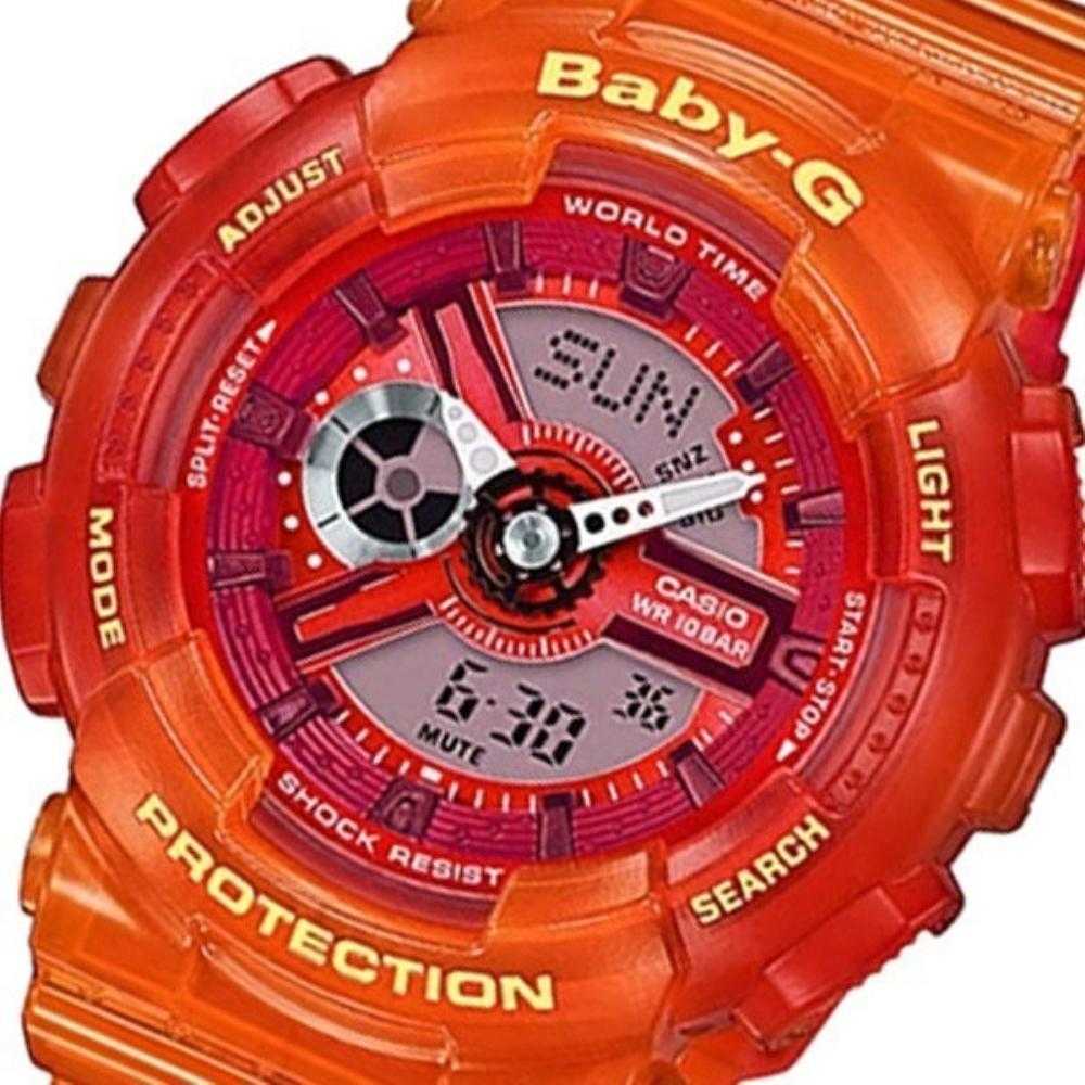 Casio Baby-G BA-110JM-4ADR Digital Sport Watch for Women - Shock Resistant, Water Resistant, LED Light - Perfect for Running, Swimming & Outdoor Activities