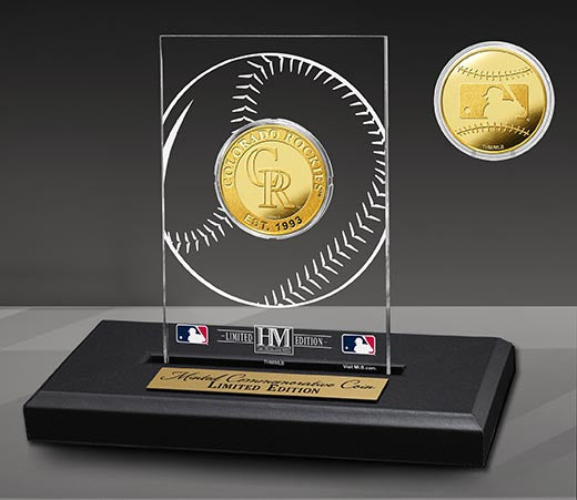 Colorado Rockies Acrylic Gold Coin - Collectible Souvenir for Baseball Fans | Perfect for Display, Gifts & Memorabilia Collections