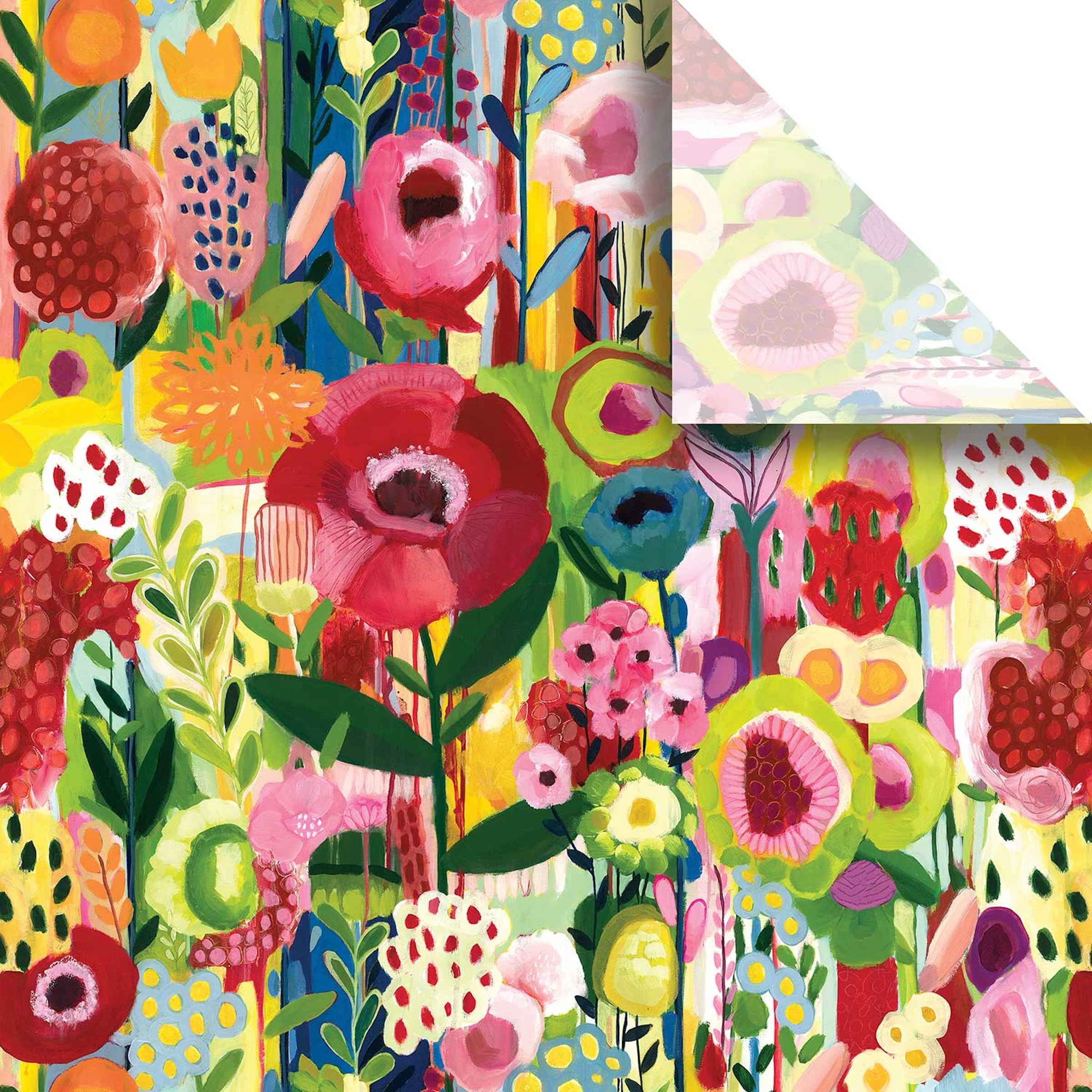 20 Sheets Rainbow Colors Italian Print Tissue Paper 20x14.5 Inch for Decoupage, Gift Wrapping, Birthday Baskets & DIY Crafts - Floral Collage Design for Party Decorations and Scrapbooking