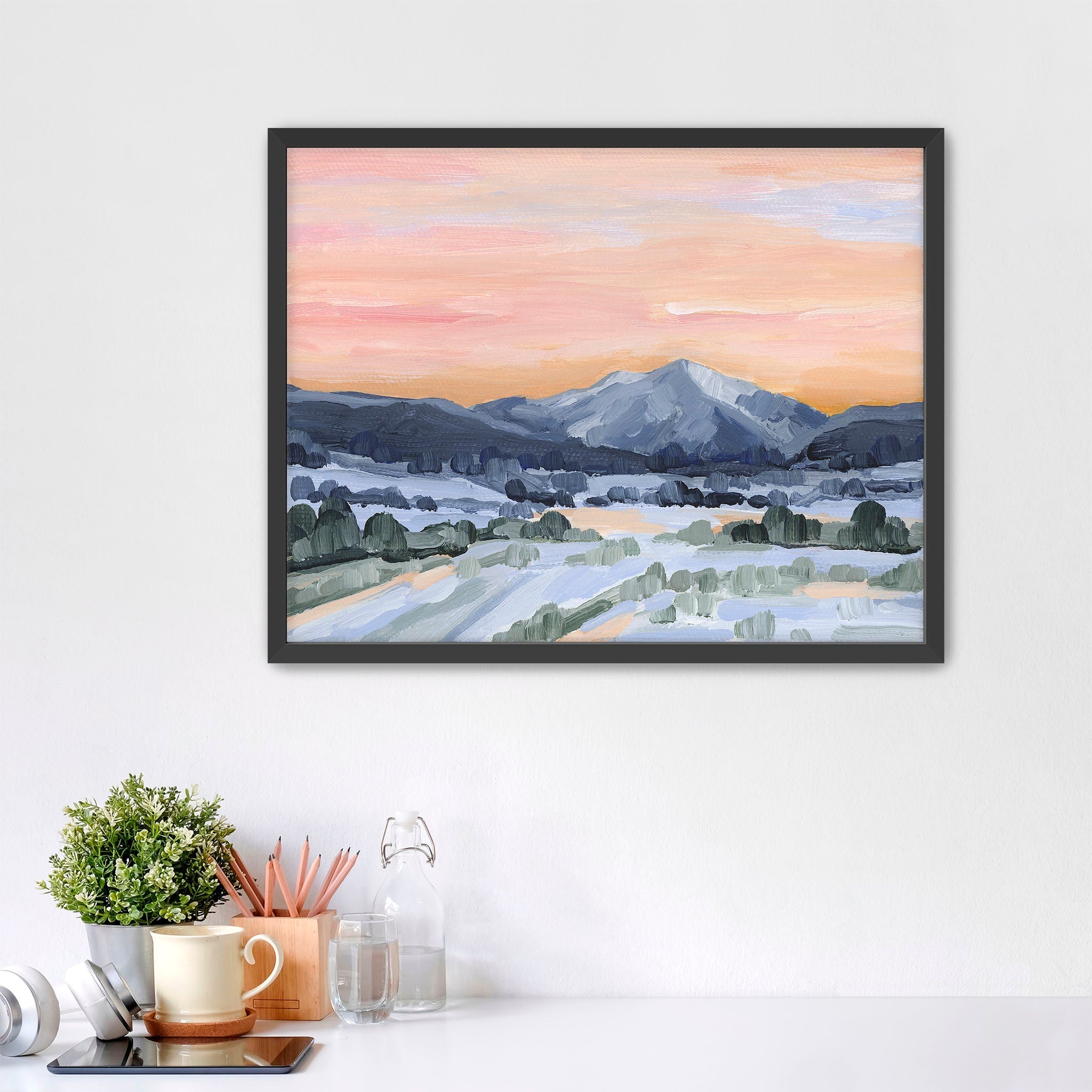 Beautiful Sunset Art Print - Wall Decor for Living Room, Bedroom & Office - Perfect for Home & Office Decor