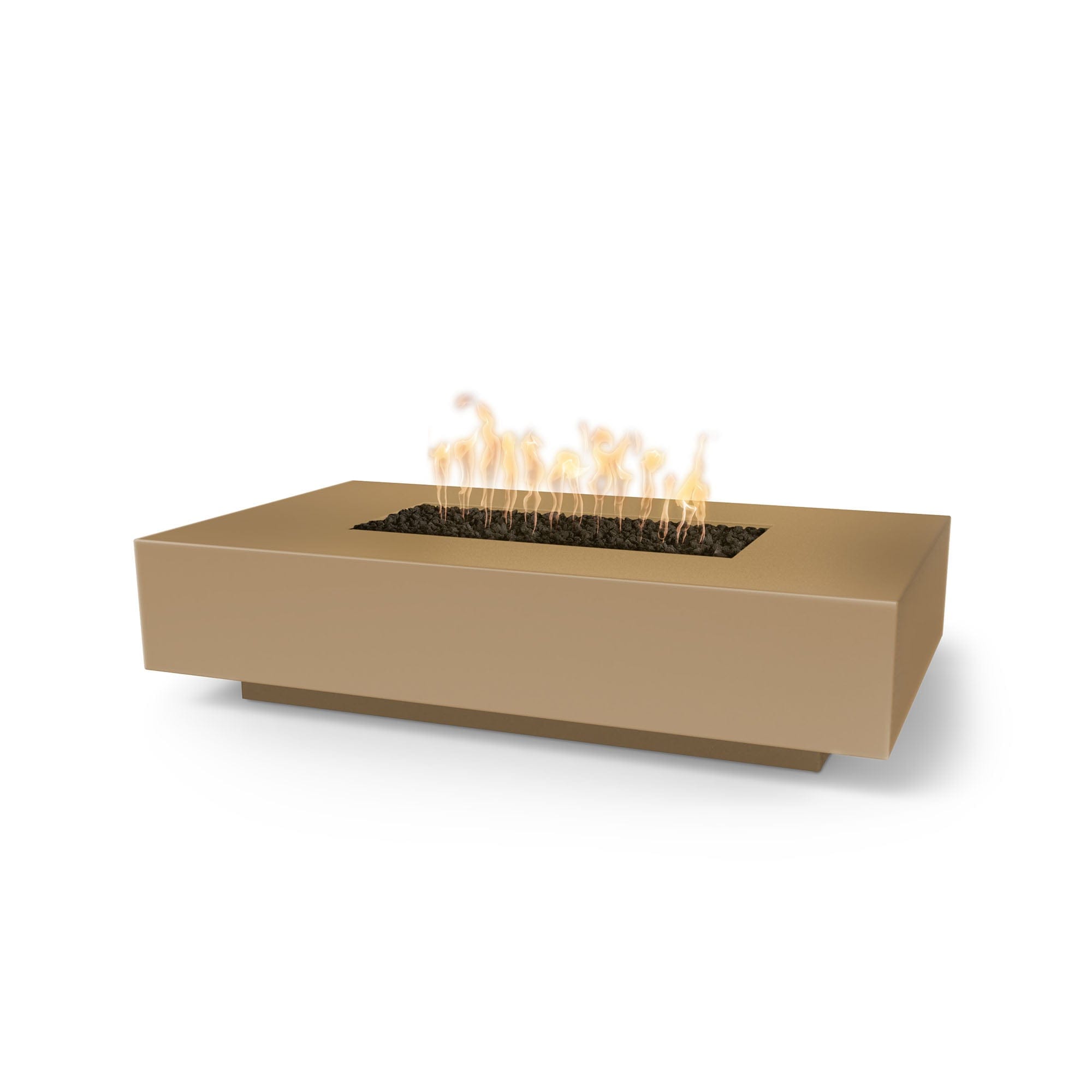Premium GFRC Concrete Outdoor Fire Pit - Modern Linear Design for Patio, Backyard & Garden - Durable & Weather-Resistant for Year-Round Use