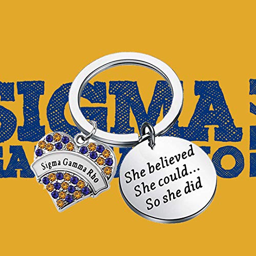 SEIRAA Inspirational Keychain for Women & Girls - 'Believed She Could' Motivational Gift - Perfect for Sorority Sisters, Graduation, Birthdays & Daily Encouragement