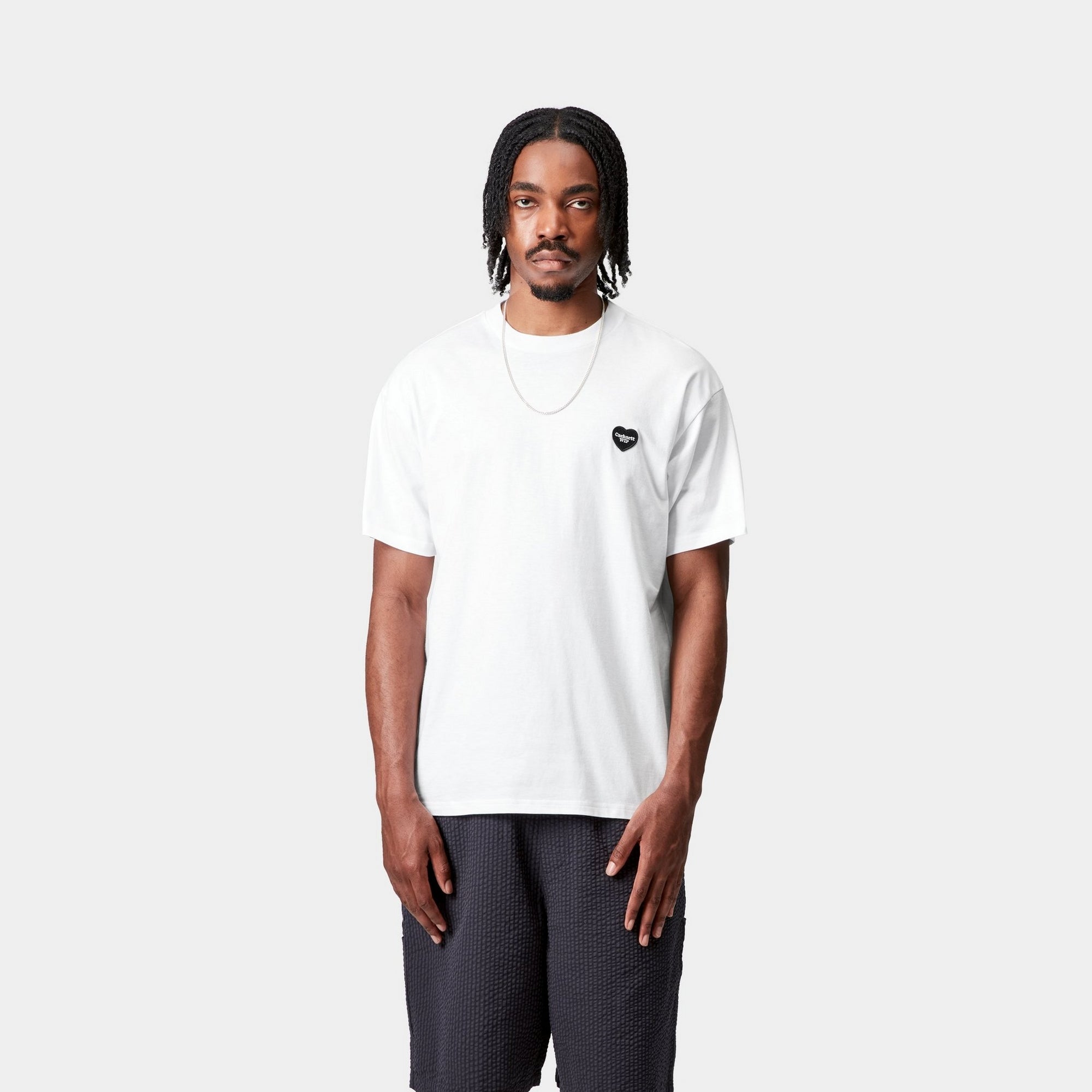 Heart II Hartt T-Shirt for Women - Soft Cotton Crewneck Tee - Casual Comfort Fit - White - Perfect for Everyday Wear, Workouts & Outings