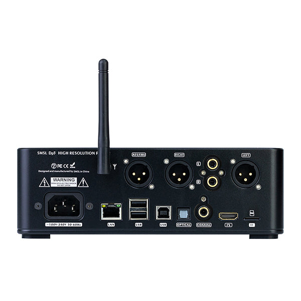 SMSL Audio DP5 Hi-Fi Network Music Player - High Resolution Wireless Streaming for Home Audio & Studio Use