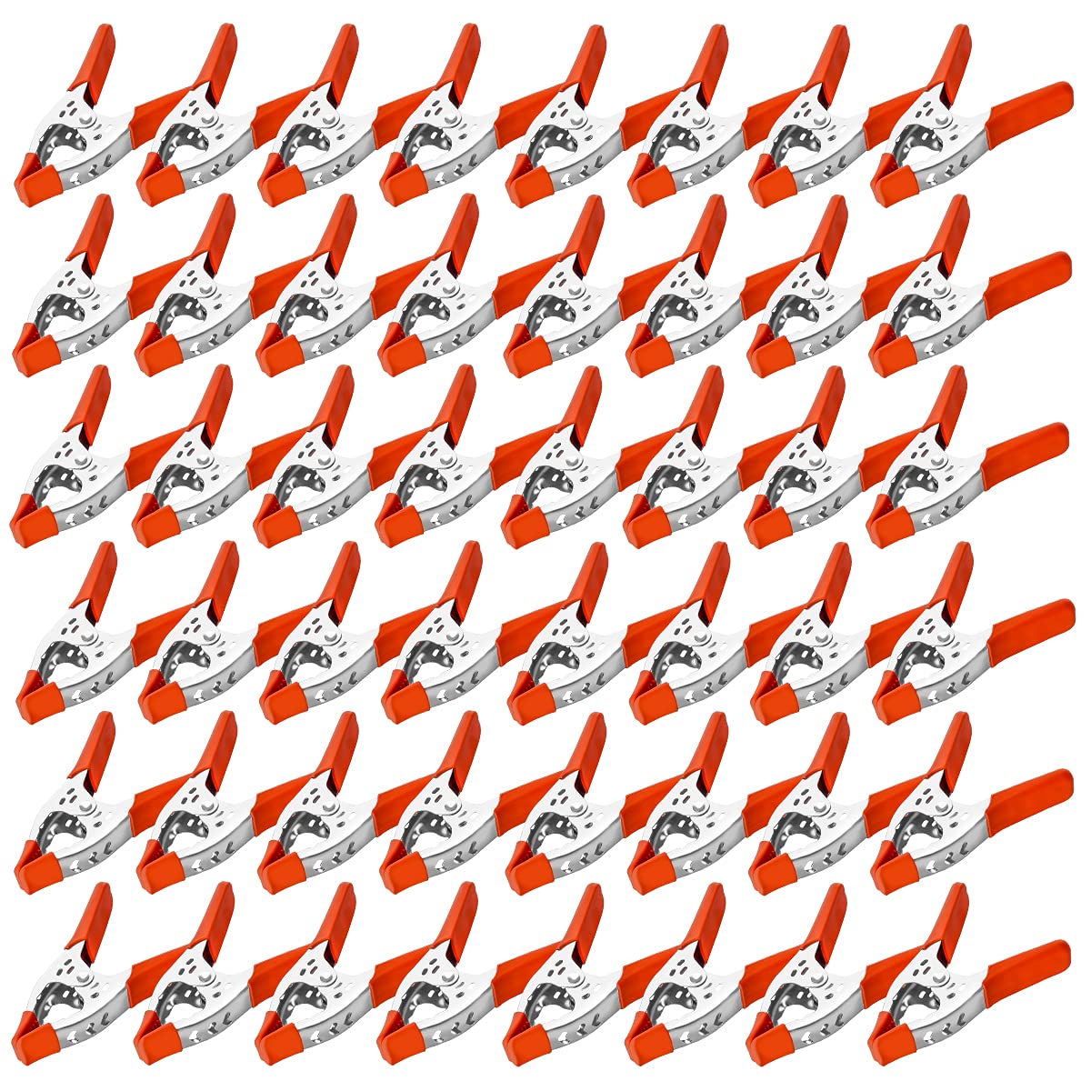 48 Pack Heavy Duty 6 Inch Spring Clamps - Wholesale Bulk Clips for Woodworking, Photography, DIY Projects & Home Organization - Strong Grip for Holding Materials Securely