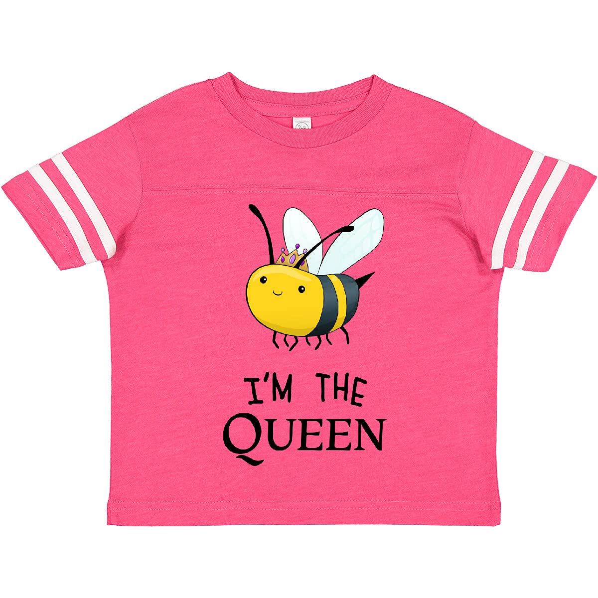 Inktastic 'I'm The Queen' Cute Queen Bee Toddler T-Shirt - Adorable Kids Graphic Tee for Birthday, Halloween & Everyday Play