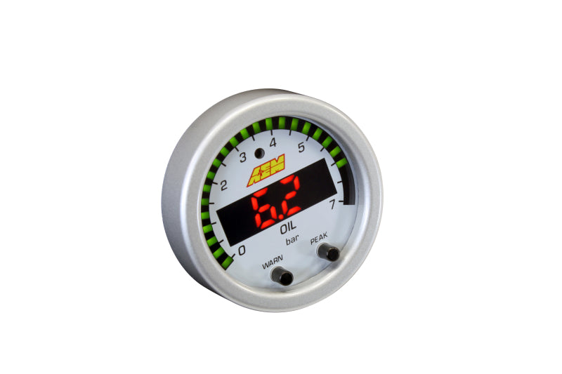 AEM X Series 0-100psi Pressure Gauge Kit - High Accuracy, Durable Performance for Automotive, Industrial & Hydraulic Systems