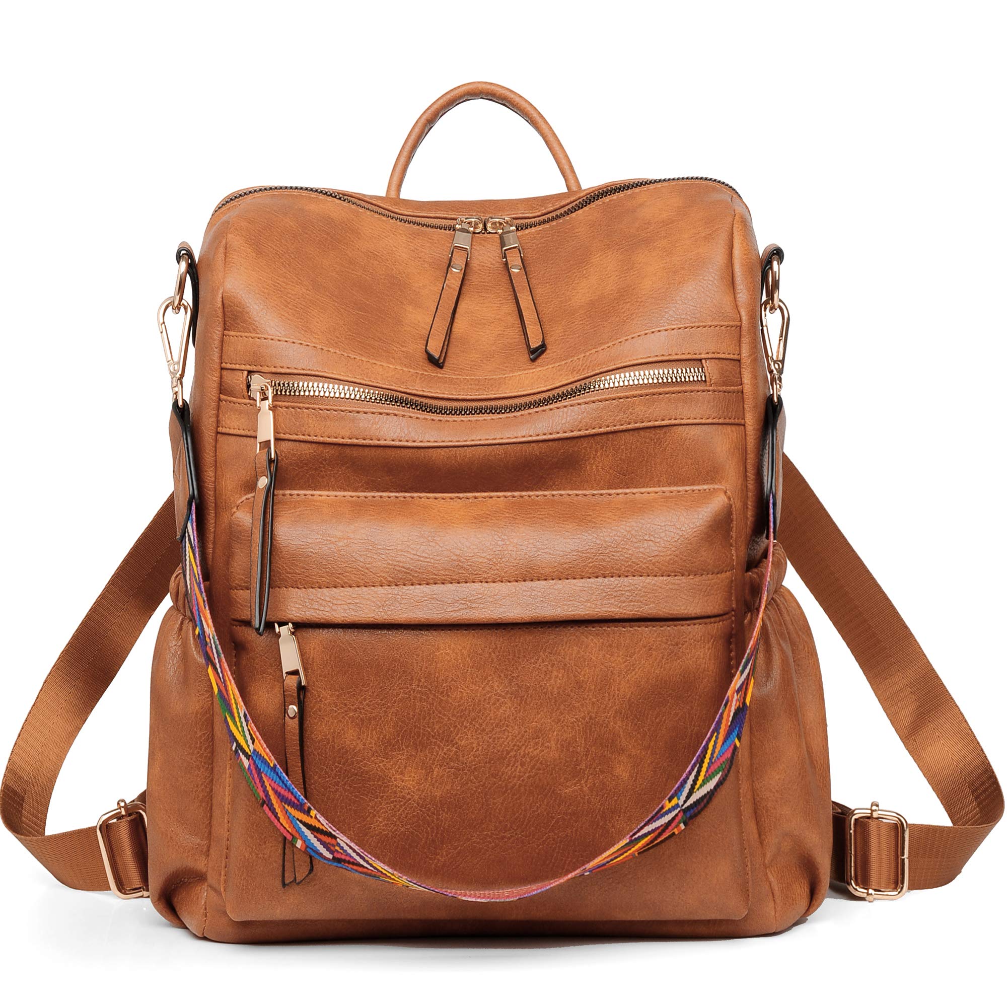 Dora & Liz Women's Leather Backpack Purse - Stylish Travel Shoulder Bag for Ladies, Fashion Designer Handbag (Perfect for Work, College, Commuting & Weekend Getaways)
