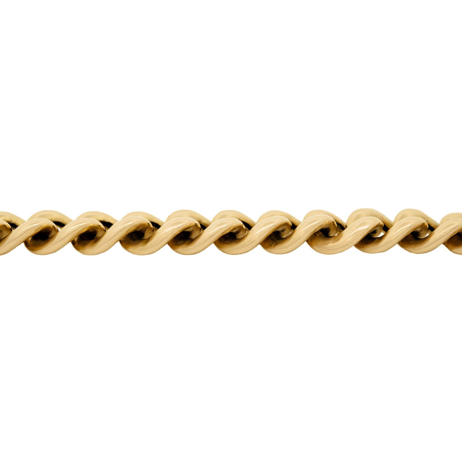 15K Gold English Curb Link Bracelet for Women - Elegant Estate Jewelry for Everyday Wear, Gifts & Special Occasions