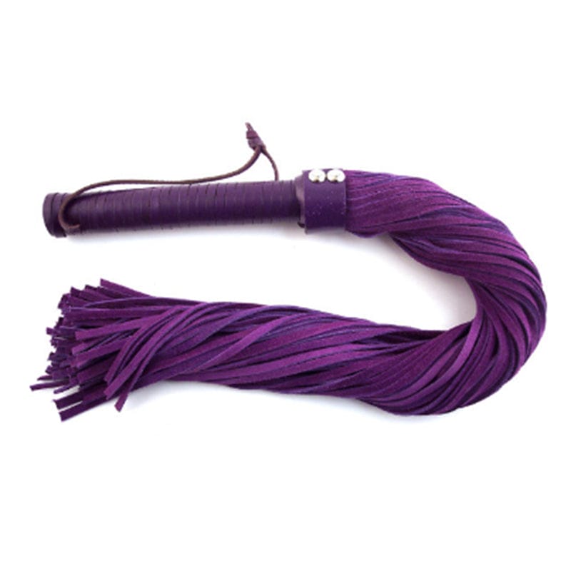 Purple Suede Flogger - BDSM Toy for Sensual Play & Spanking - Perfect for Couples & Adult Roleplay