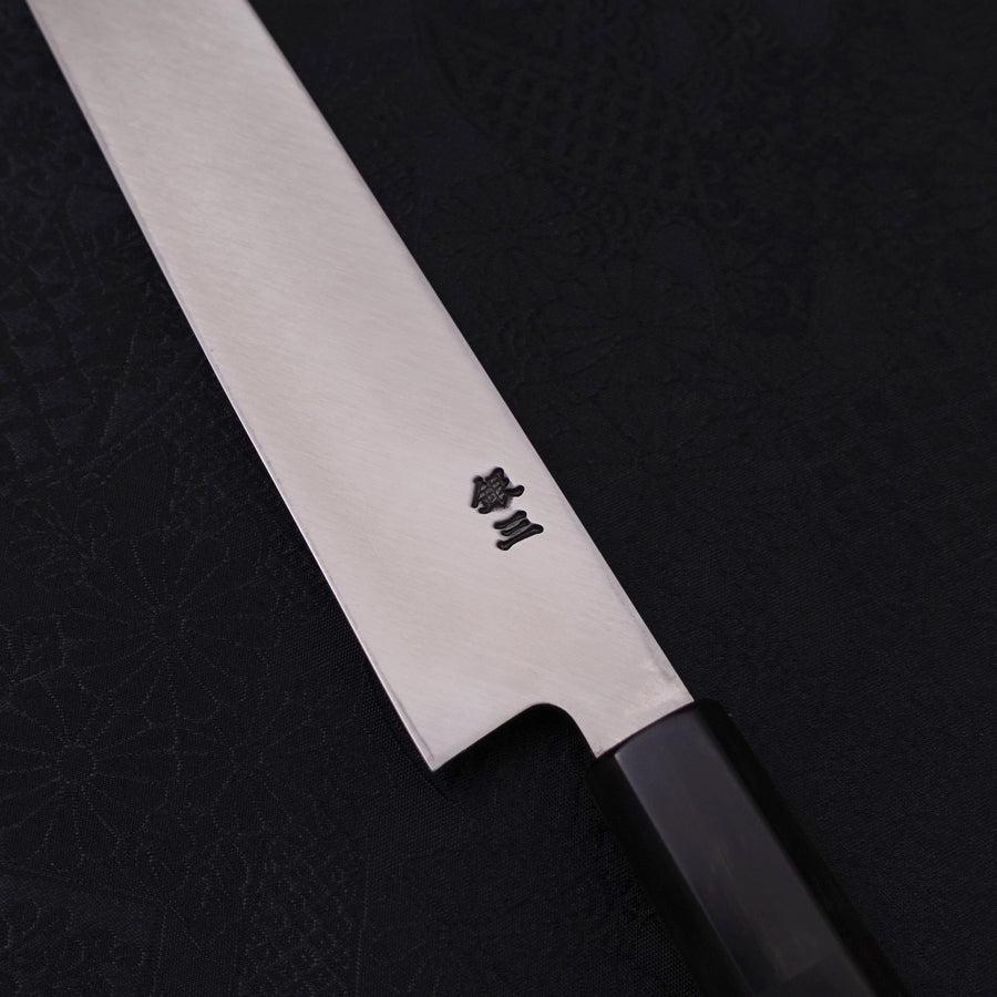 Premium Yanagiba Sushi Knife 240mm - High Carbon Silver Steel #3 Blade with Kasumi Buffalo Ebony Handle - Perfect for Sushi Chefs & Japanese Cuisine Lovers