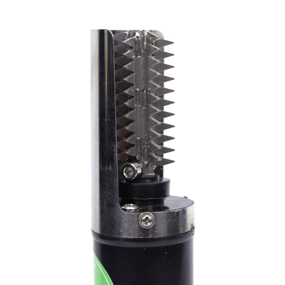 120W Rechargeable Electric Fish Scaler - 6-Sided Stainless Steel Roller Blade, Waterproof Fish Skin Cleaner for Freshwater & Marine Fish (Carp, Grass Carp) - Perfect for Home Kitchen, Fishing Trips & Seafood Restaurants