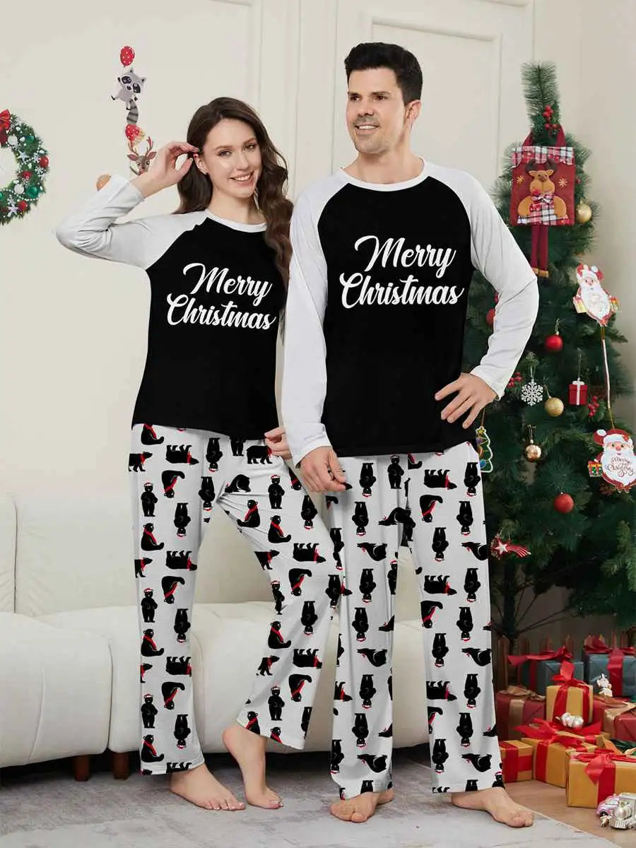 Polar Bear Christmas Matching Family Pajamas Set - Cozy Holiday Pjs for Family Photos & Christmas Morning