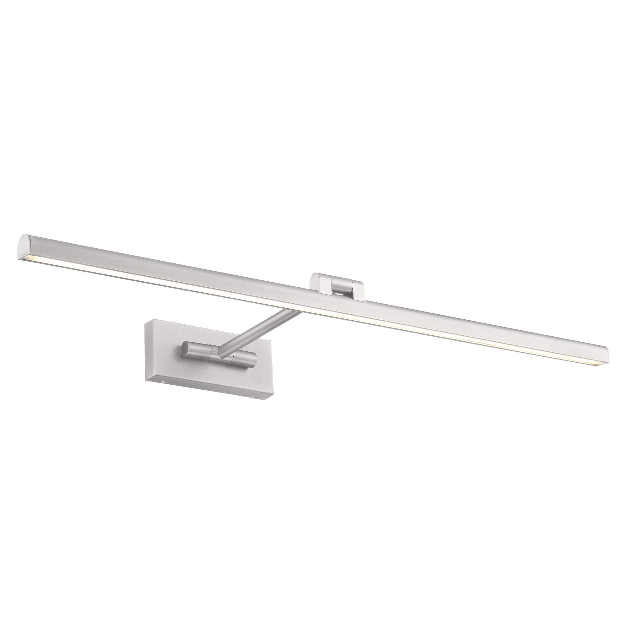 WAC Lighting DweLED Reed 33-Inch Adjustable LED Picture Light - 3000K Warm White - Brushed Nickel Finish - Perfect for Artwork, Gallery Walls & Home Decor Lighting