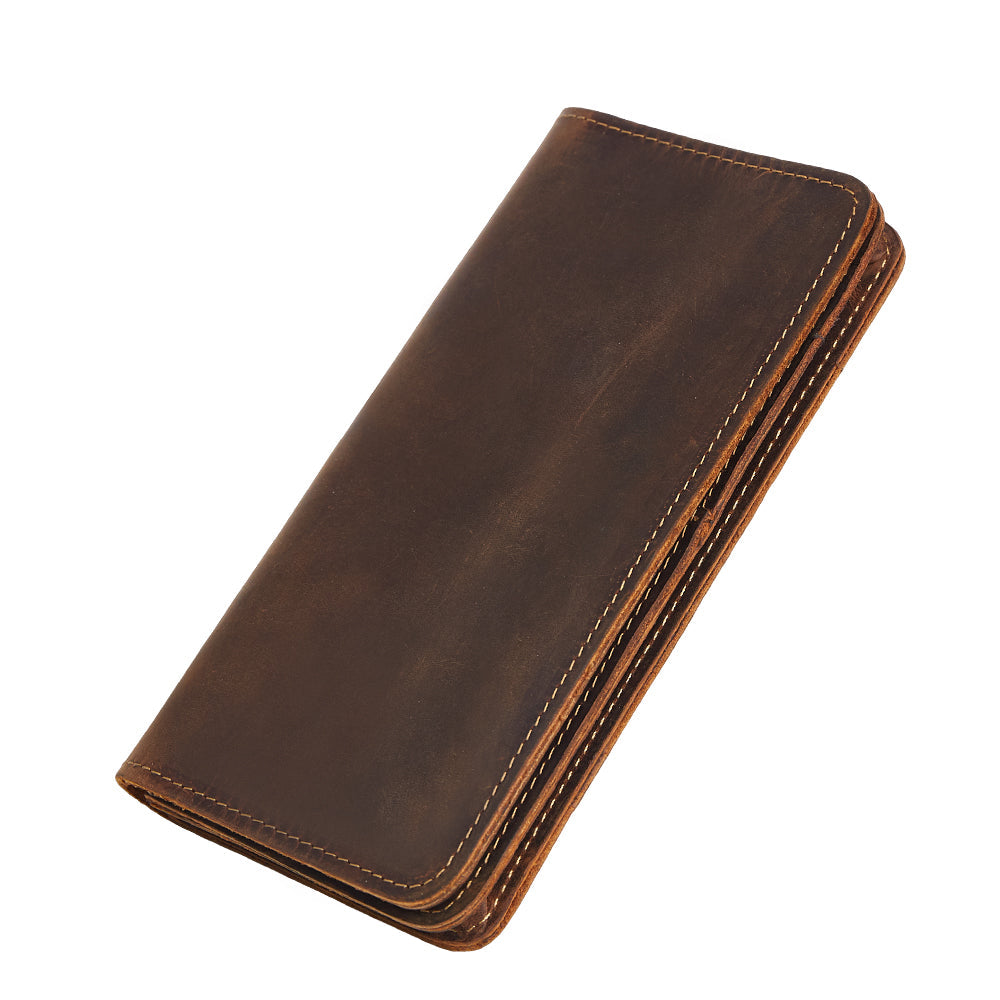 Premium Genuine Leather Wallet for Men - RFID Blocking, Slim Bifold Design - Perfect for Everyday Carry, Travel & Business (Brown)