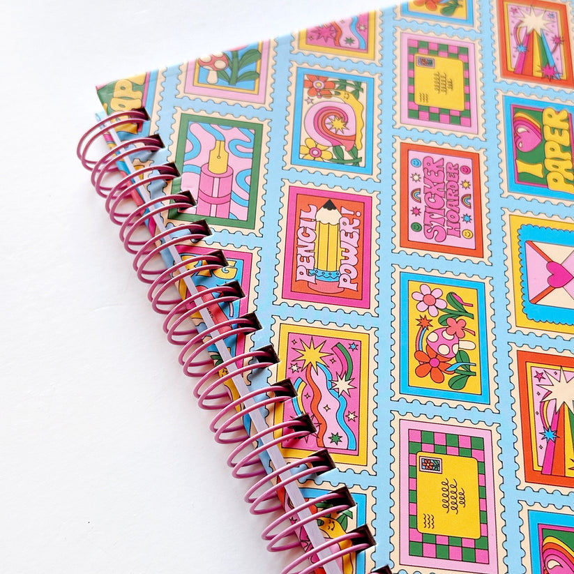 2024 Stamp Pattern Notebook - Aesthetic Journal for Writing, Planning & Sketching | Perfect for Students, Artists & Office Use