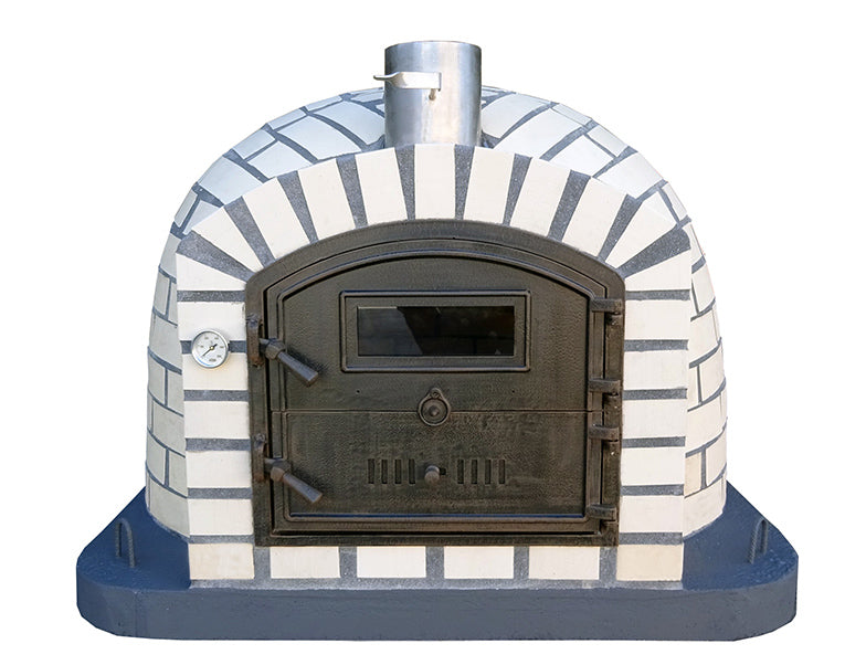 Premium ROMA LISBOA Outdoor Wood Fire Pizza Oven - Authentic Italian Style for Backyard Cooking, Camping & Patio Entertaining