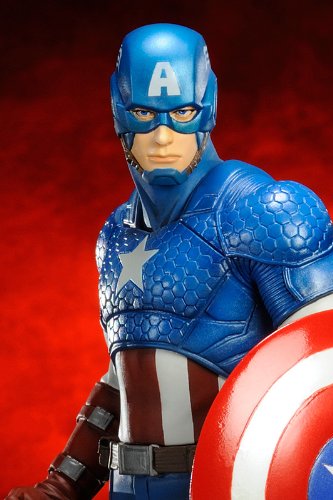 Kotobukiya Marvel Comics Captain America ARTFX+ Statue - Premium Collectible Figure for Superhero Fans | Perfect for Home Display, Office Decor, and Marvel Collections