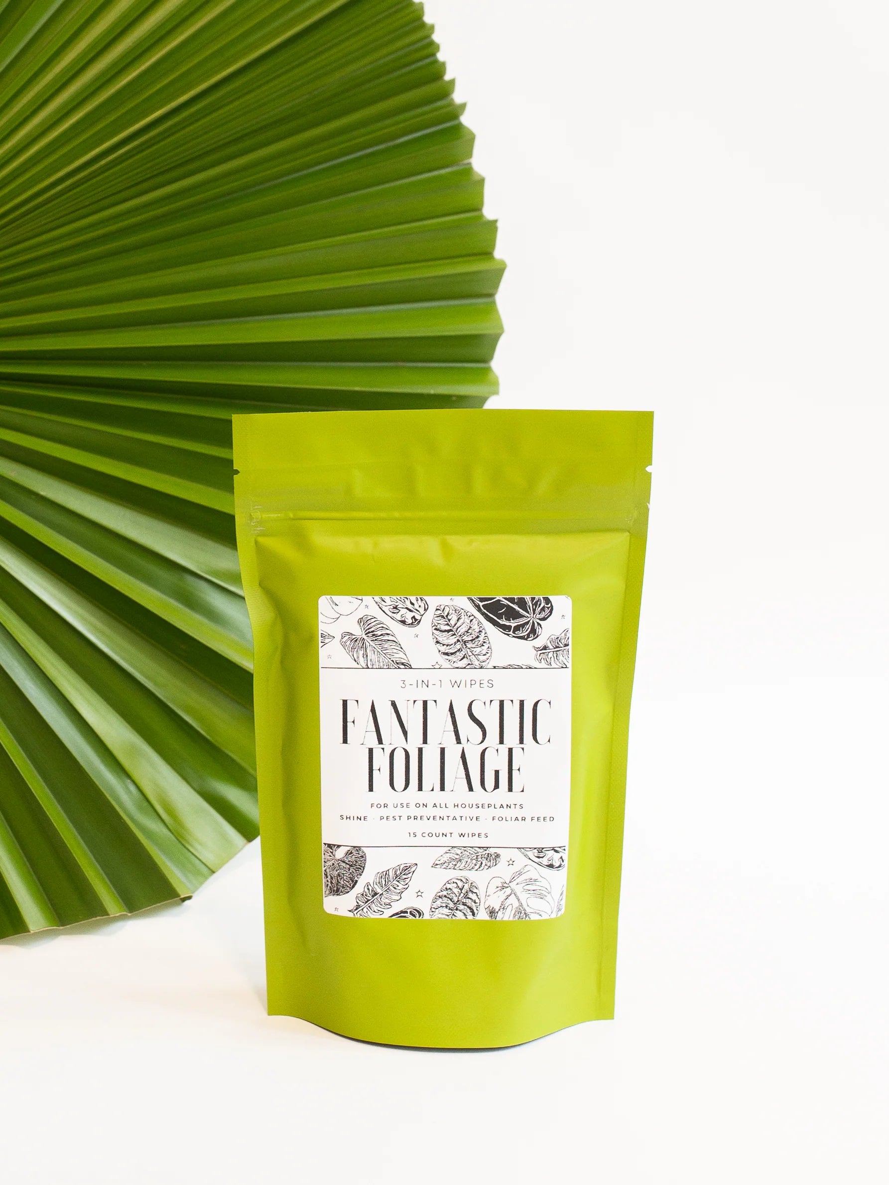 Neem Oil Plant Wipes for Indoor & Outdoor Plants | Gentle Leaf Cleaning & Pest Control | Perfect for Houseplants, Succulents & Garden Plants