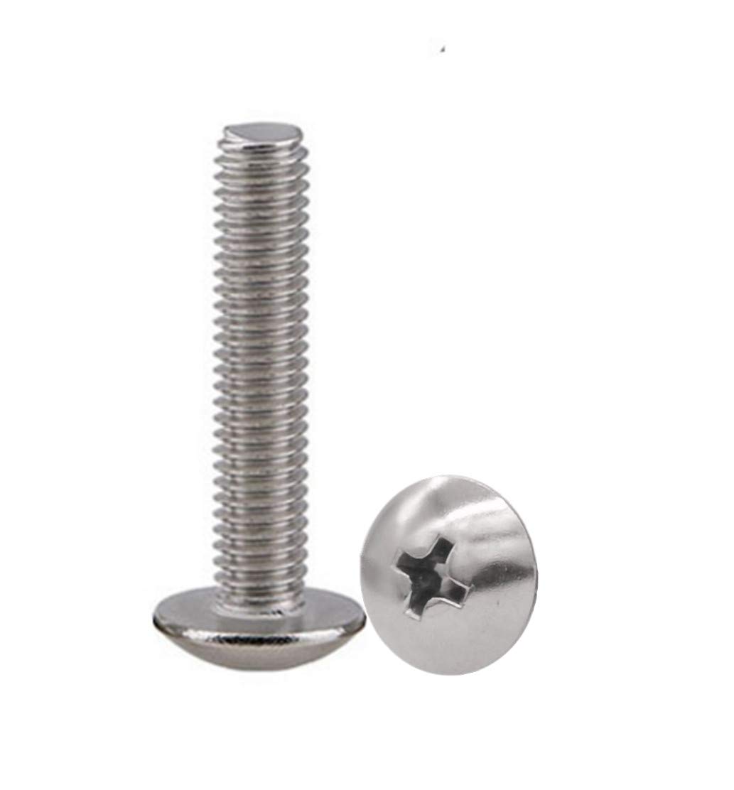 18-8 Stainless Steel Drawer Knobs Pull Handle Screws - 50pcs for Furniture DIY